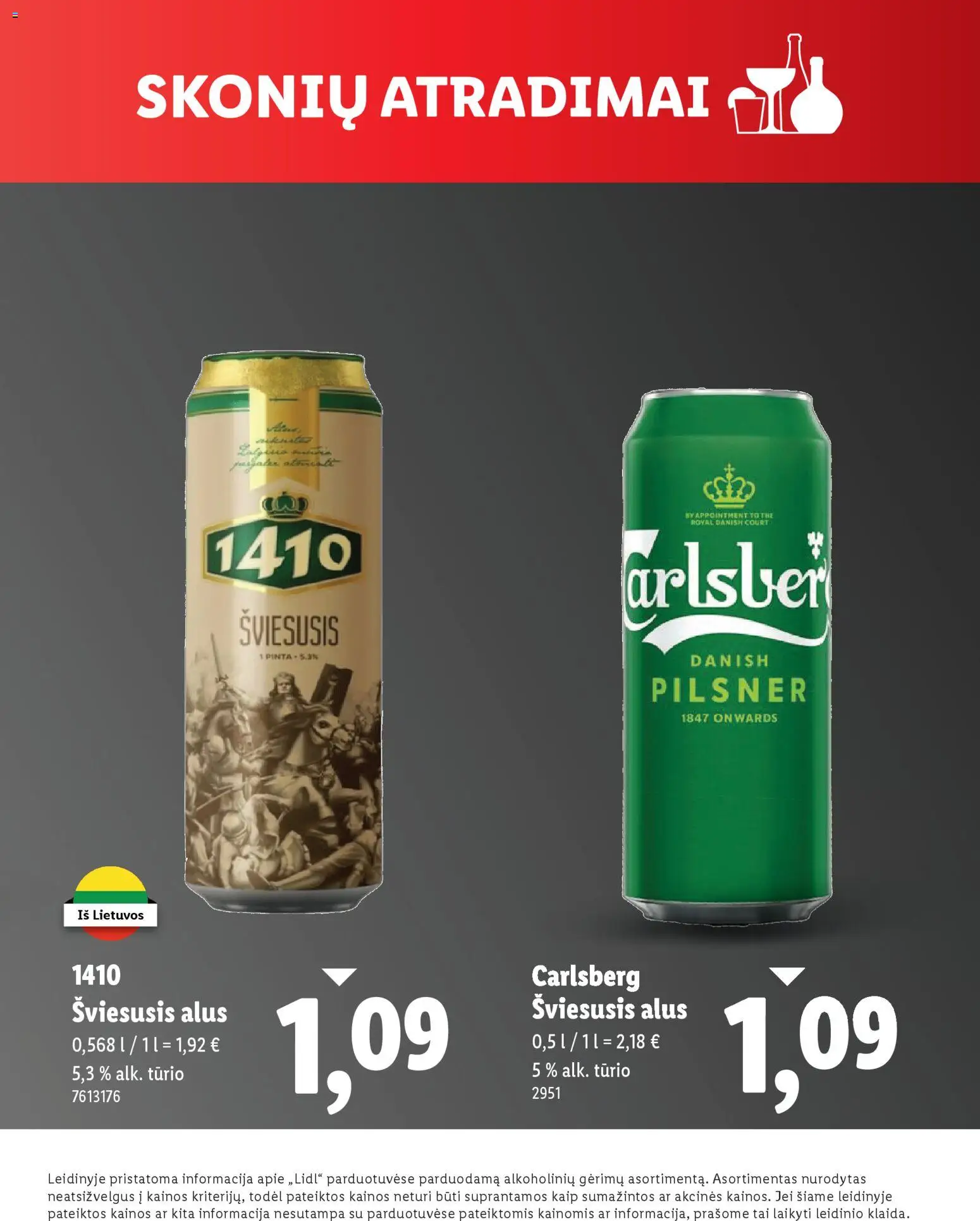 LIDL akcijos nuo 24.03.2026 | Puslapis: 19 | Prekių: Alus
