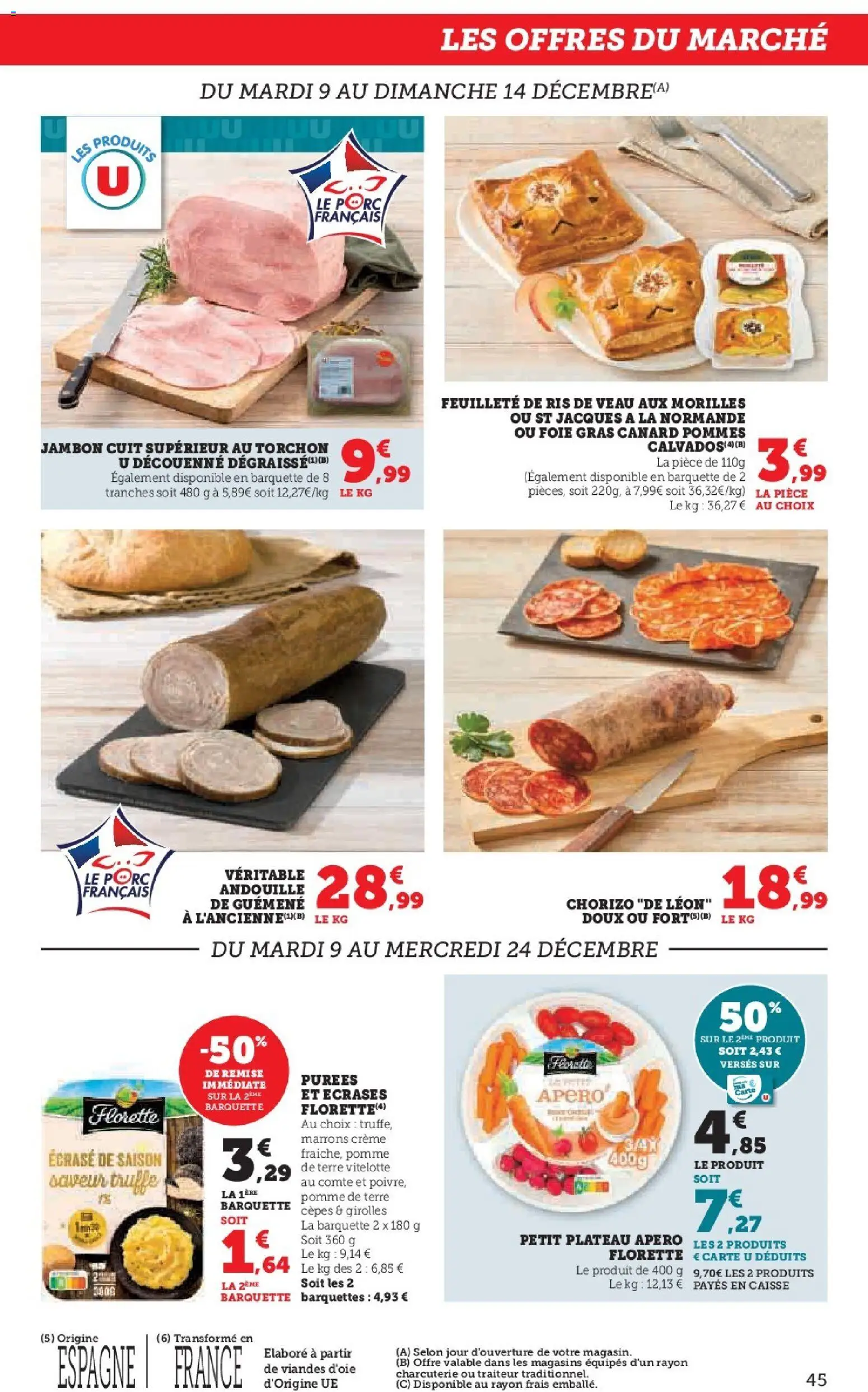{H1} | Page: 45 | Produits: Ris de veau, Pomme, Plateau, Porc