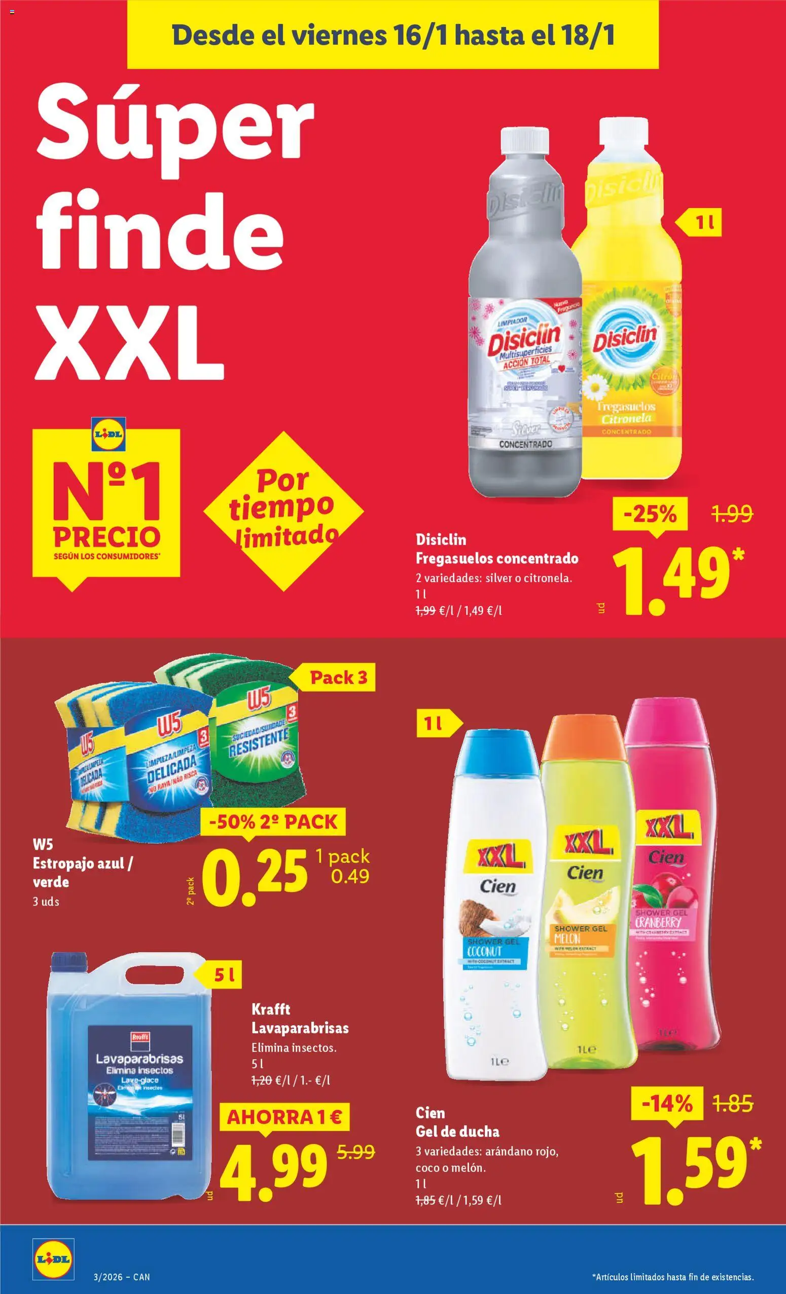 Lidl -Canarias │ válido desde el 12.01.2026 | Página: 22 | Productos: Φορτιστής, Gel de ducha, Τυρόπιτα, Ducha