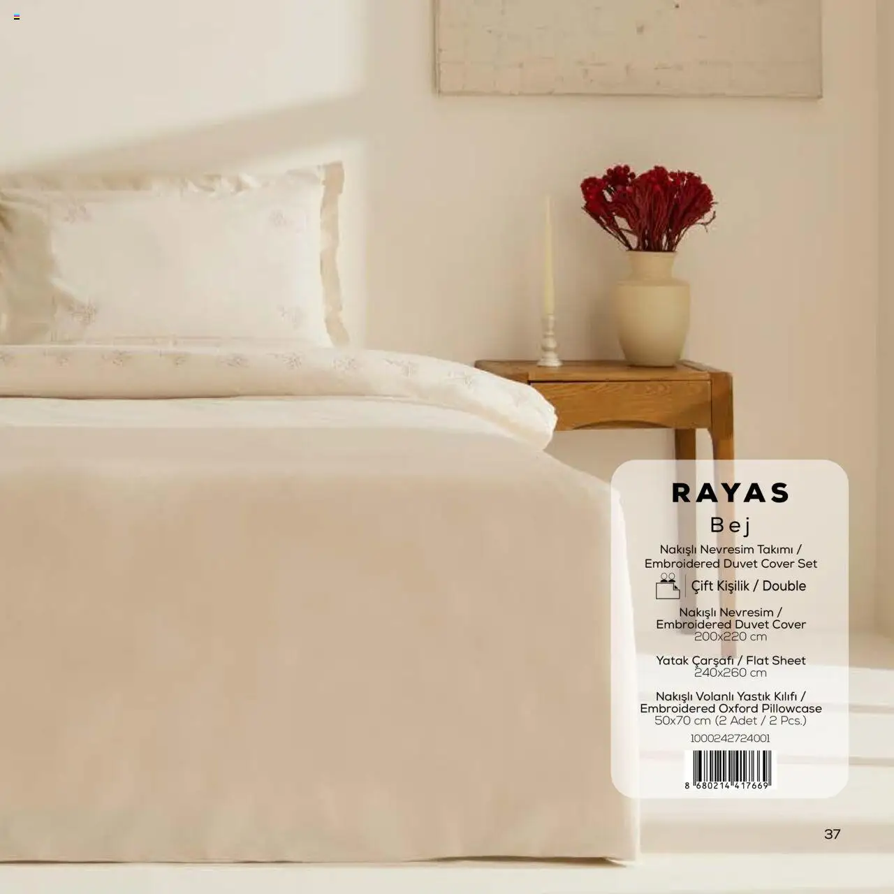 Karaca Home White Collection Sonbahar - Kış 2025/2026 - 23.09.2025 tarihinden itibaren geçerlidir | Sayfa: 37 | Ürünler: Yatak, Yastık, Nevresim, Yastık kılıfı