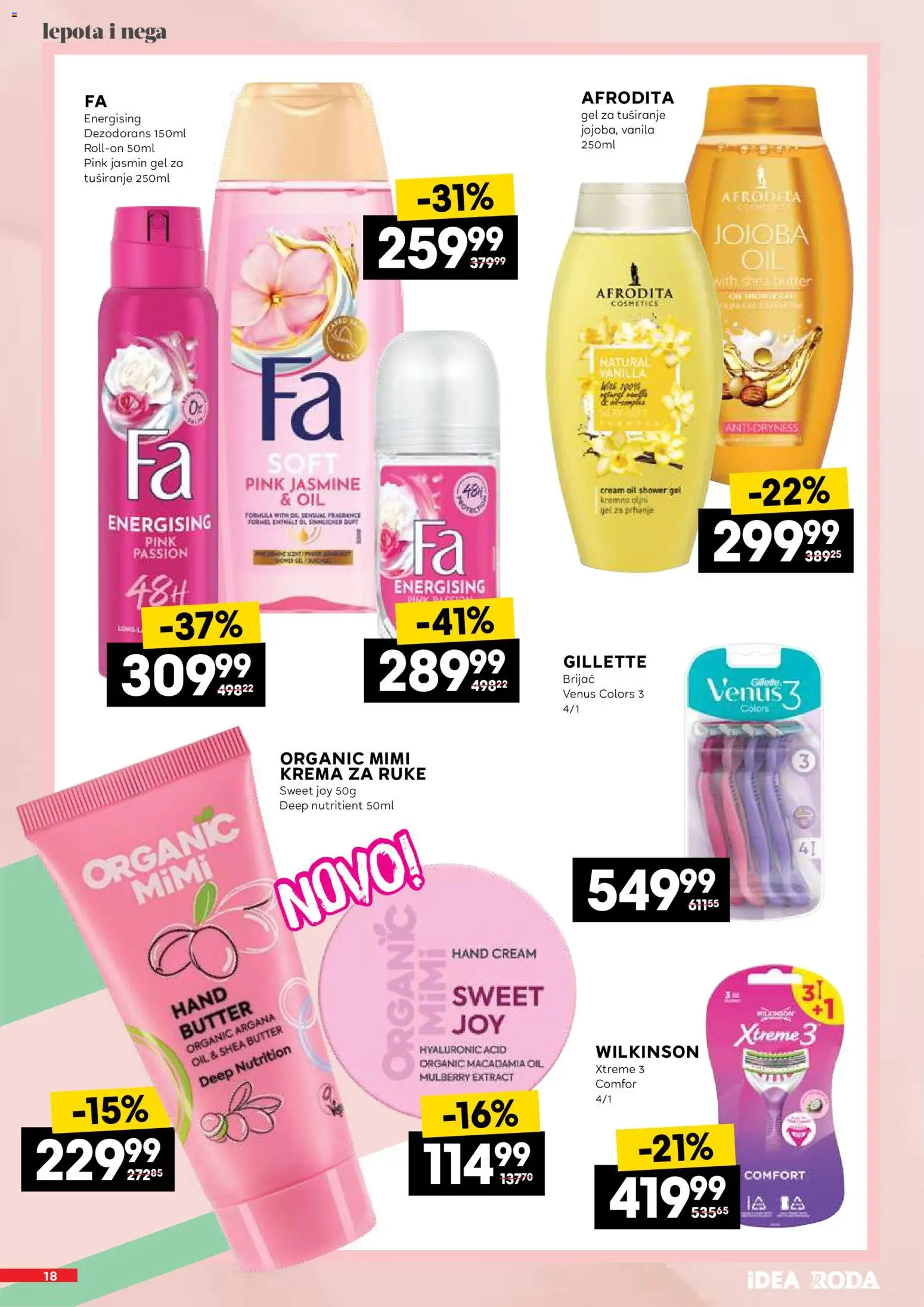 Roda katalog - važi od 19.03.2026 | Strana: 18 | Proizvode: Gillette, Brijač, Gel za tuširanje, Dezodorans