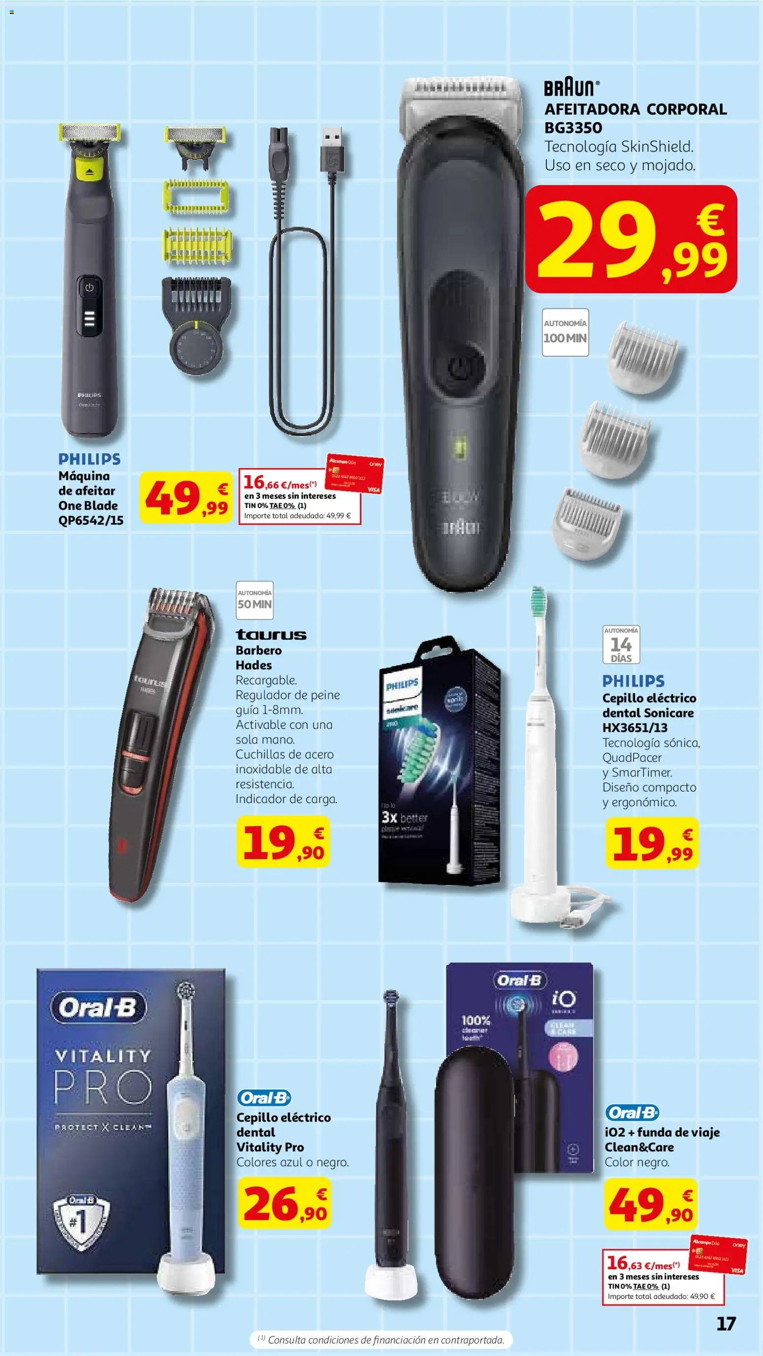 Alcampo - Dia del Padre │ válido desde el 04.03.2026 | Página: 17 | Productos: Cepillo, Afeitadora, Funda