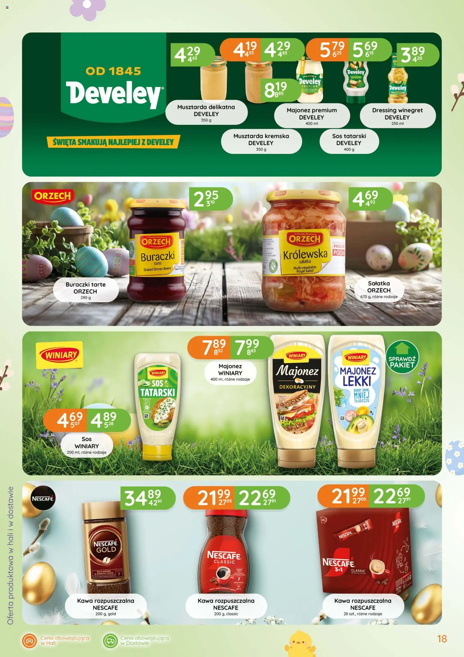 Eurocash gazetka - Kulinarka Wielkanocna od 12.03.2026 | Strona: 18 | Produkty: Sos tatarski, Sałatka, Majonez, Sos