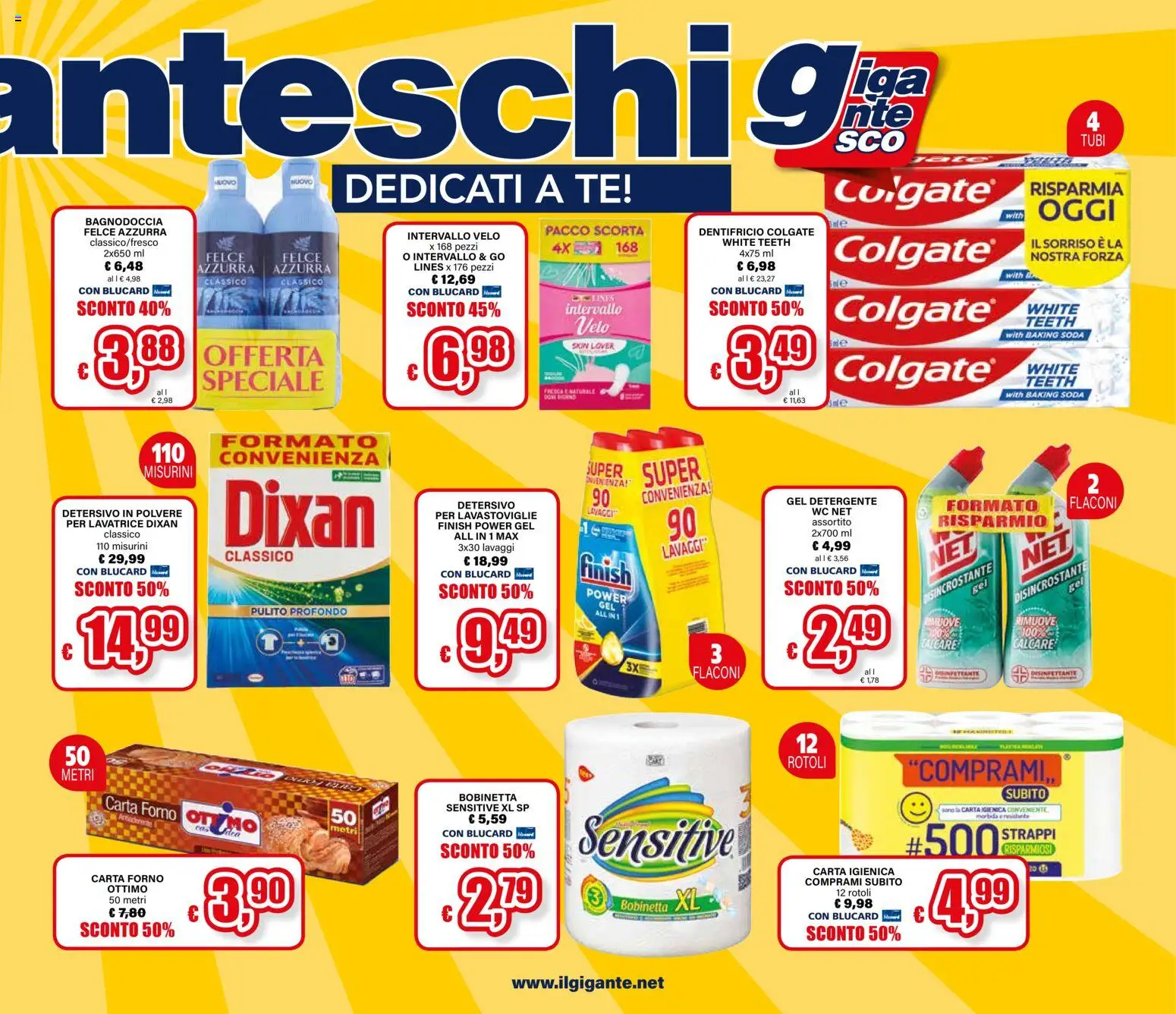 Volantino Il Gigante del 24.11.2025 | Pagina: 5 | Prodotti: Dentifricio, Tè, Forno, Carta forno