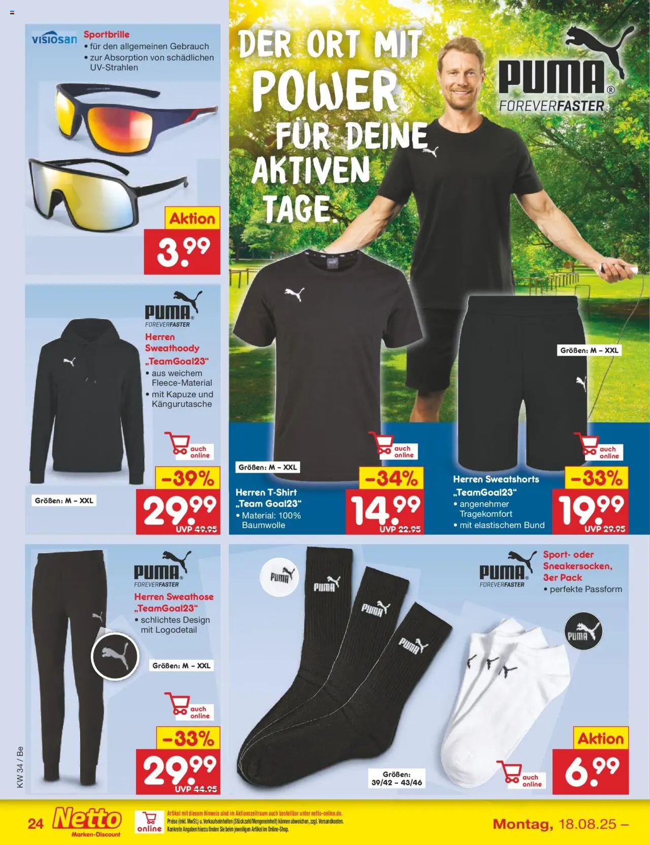 Netto Marken-Discount Prospekt 	 - gültig ab dem 18.08.2025 | Seite: 42 | Produkte: Sweathose, Sweatshorts