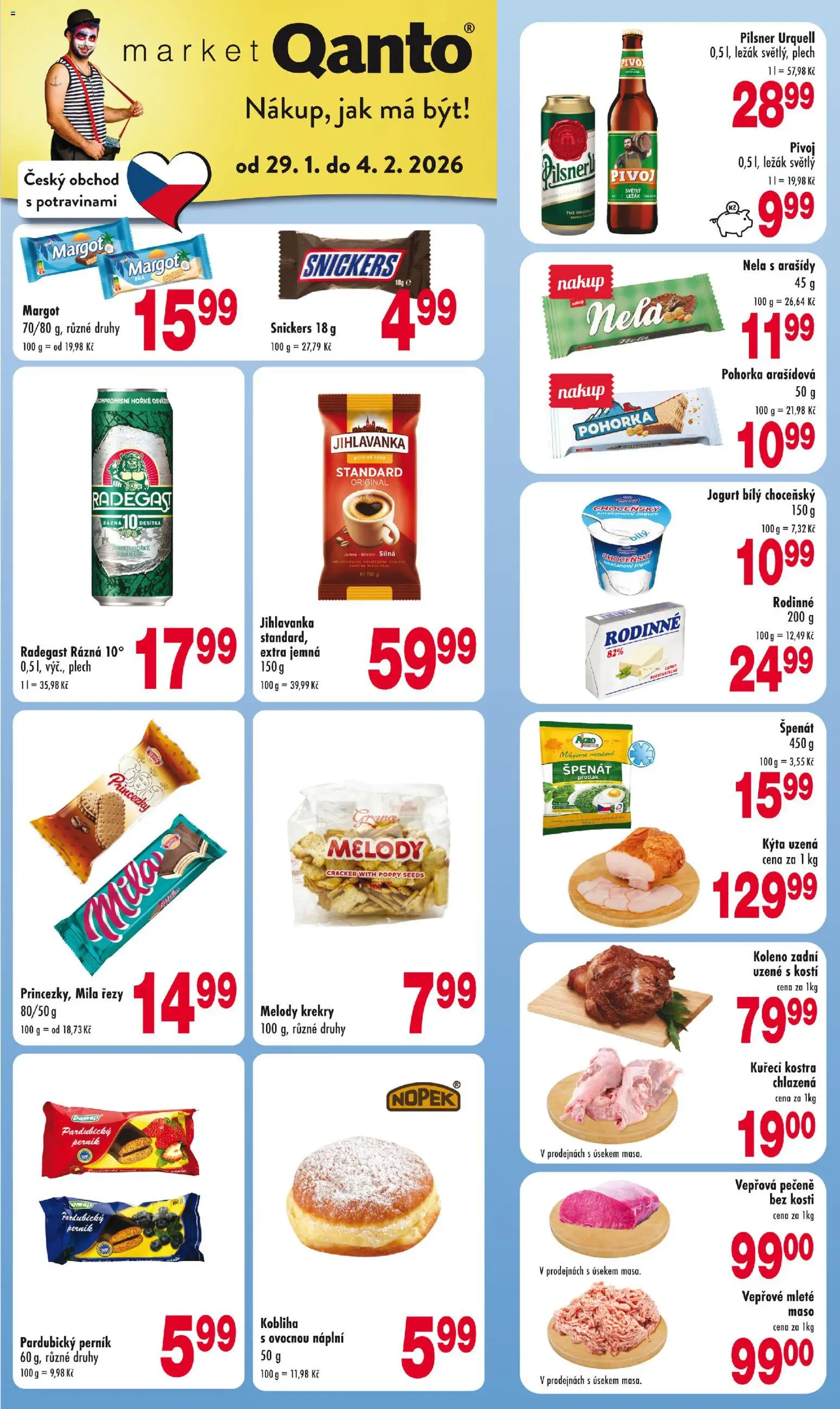 Astur & Qanto leták od 29.01.2026 | Strana: 1 | Produkty: Káva, Pivo, Perník, Arašídy