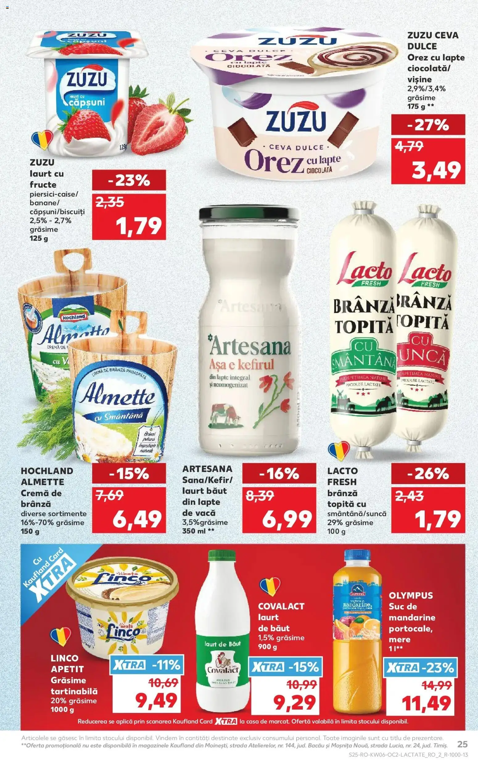 Noul catalog Kaufland – valabil de la 04.02.2026 | Pagină: 25 | Produse: Cremă, Cremă de brânză, Căpșuni, Fructe