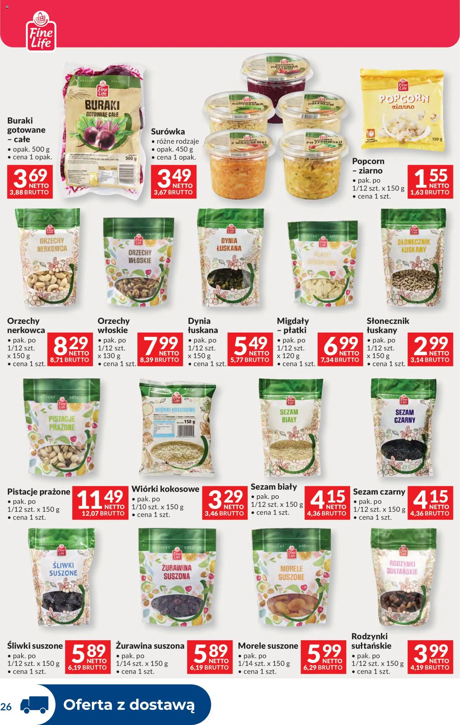 Makro Gazetka - Dystrybucja do sklepów od 09.12.2025 | Strona: 26 | Produkty: Dynia, Żurawina, Popcorn, Orzechy