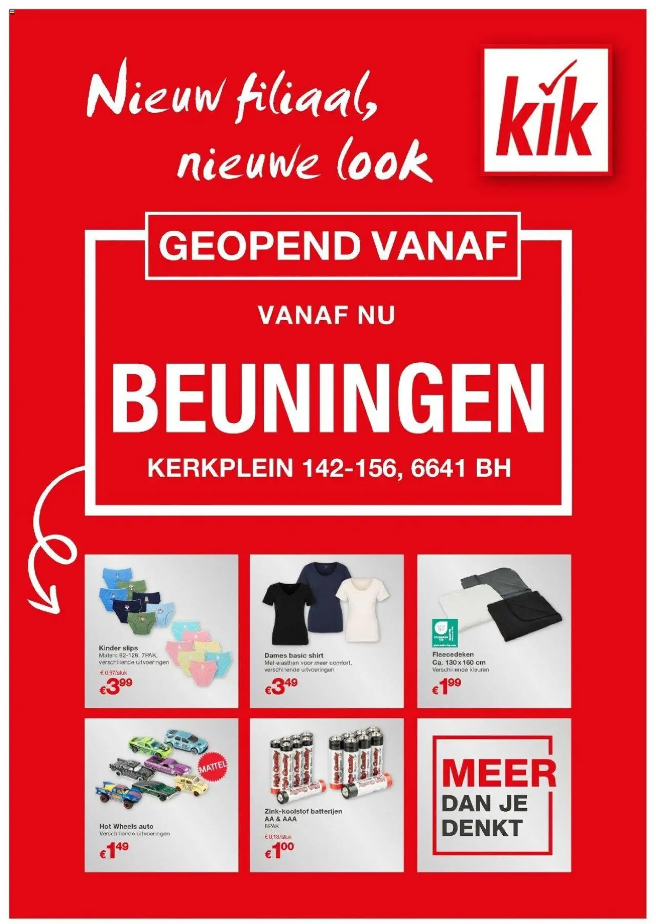 {H1} | Pagina: 1 | Producten: Shirt, Bh, Kinder, Batterijen