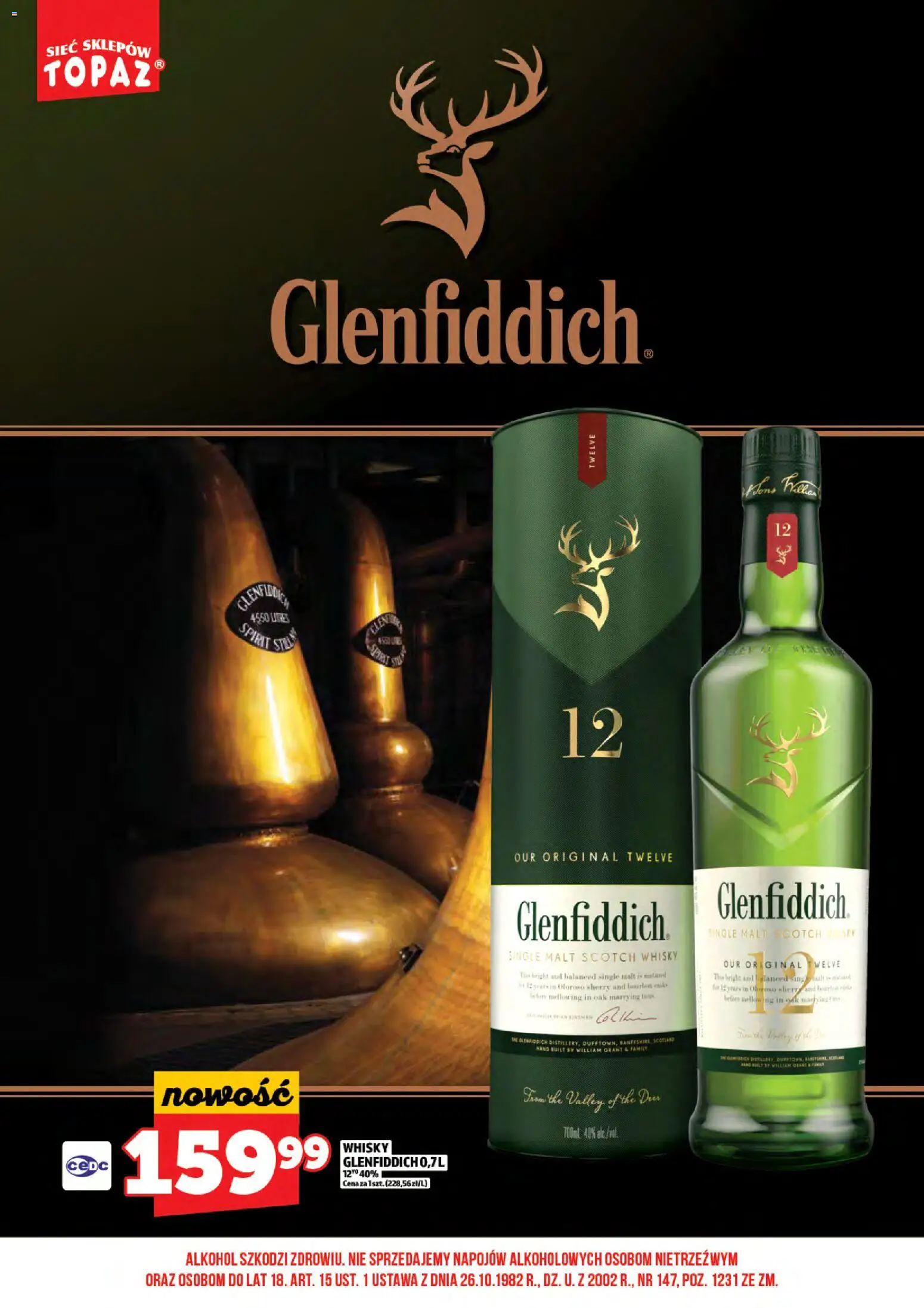 Topaz Gazetka alkoholowa od 01.01.2026 | Strona: 18 | Produkty: Bourbon, Alkohol, Whisky