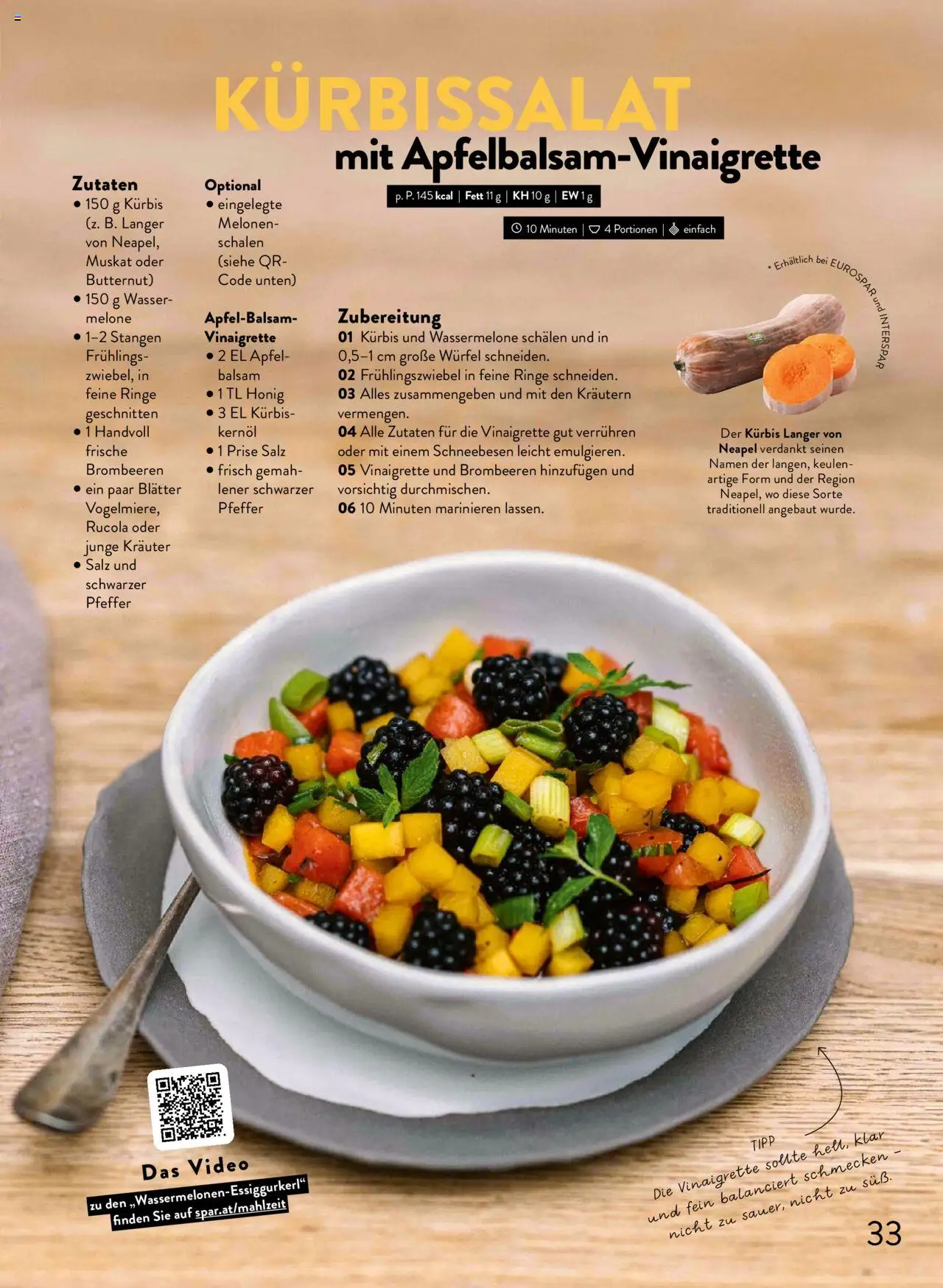 Spar Mahlzeit! Magazin gültig ab 01.09.2025 | Seite: 33 | Produkte: Wasser, Salz, Video, Äpfel