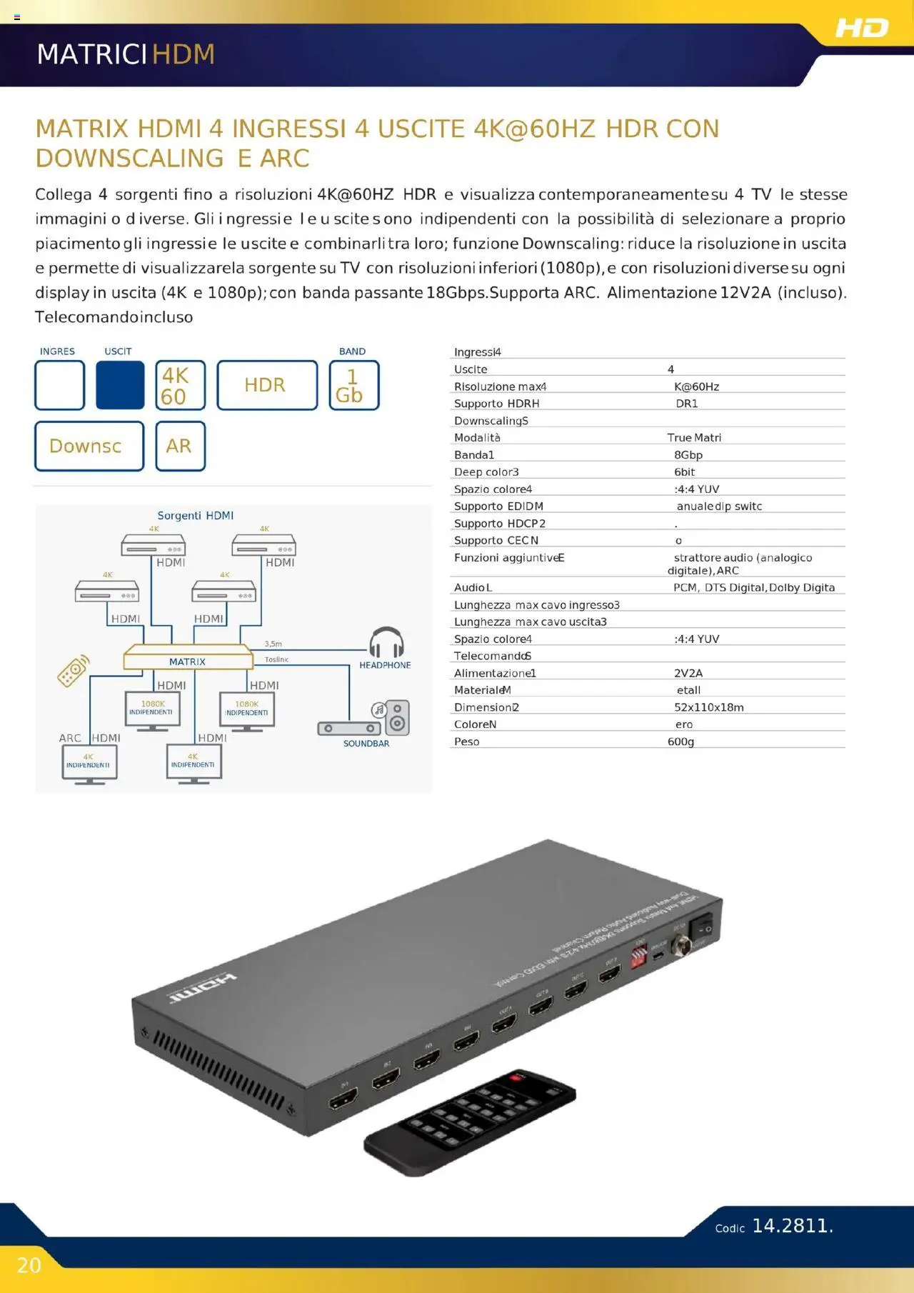 Volantino GBC del 16.10.2025 | Pagina: 20 | Prodotti: Soundbar, TV, Audio, Cavo