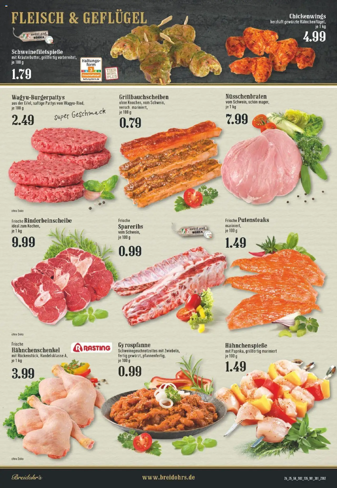 Edeka prospekt Hilden	 - gültig ab dem 22.06.2025 | Seite: 2 | Produkte: Hahnchenschenkel, Burger, Gyros, Fleisch