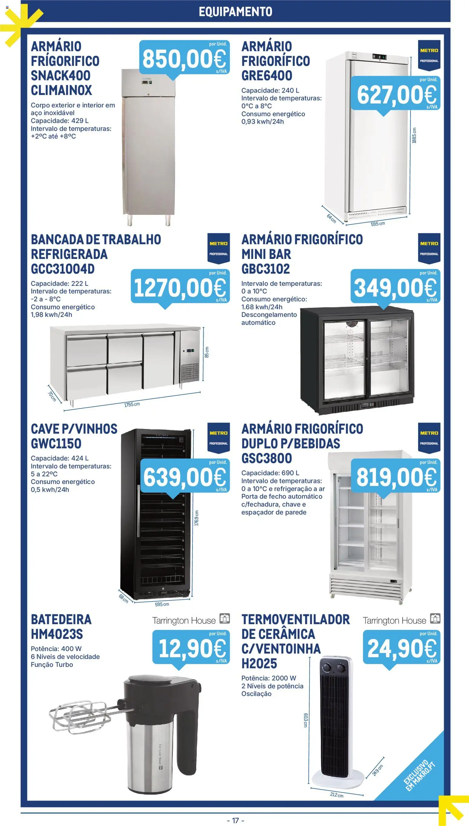 Makro folheto │ válido de 20.01.2026 | Página: 17 | Produtos: Porta, Frigorífico, Armário, Bancada