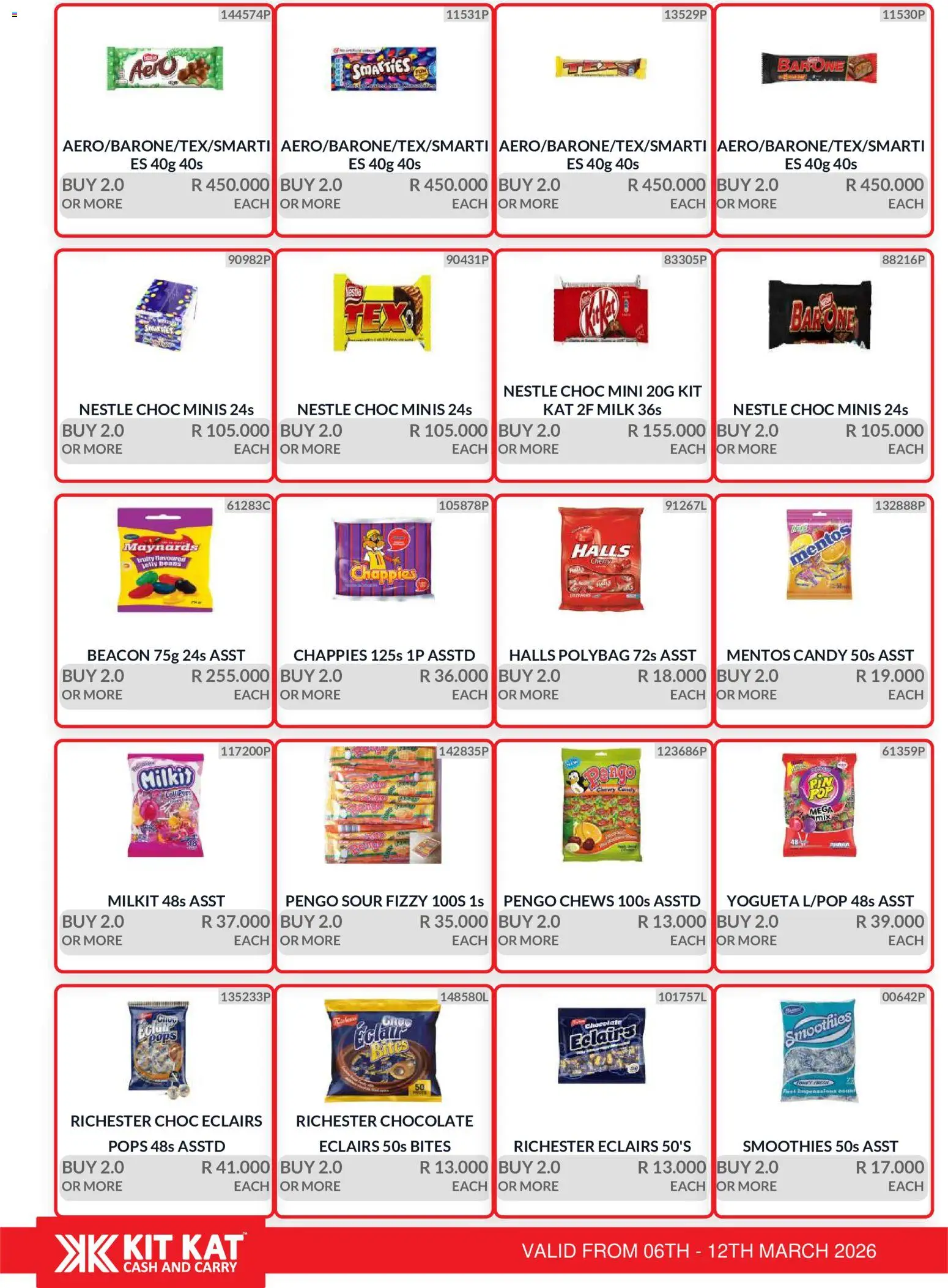 New KIT KAT Cash & Carry catalogue – valid from 06.03.2026 | Page: 6 | Products: Milk, Chocolate