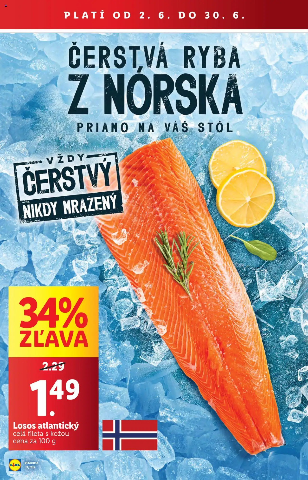 Lidl leták │ platný od 09.06.2025 | Strana: 8 | Produkty: Ryba, Losos