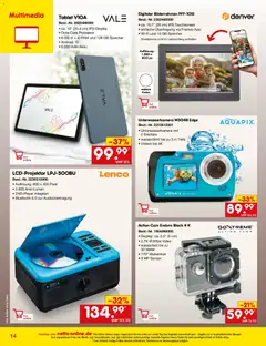 Netto Marken-Discount Online-Angebote Dezember ab 01.12.2025 gültig | Seite: 14 | Produkte: Bilderrahmen, Smartphone, Action cam, Video