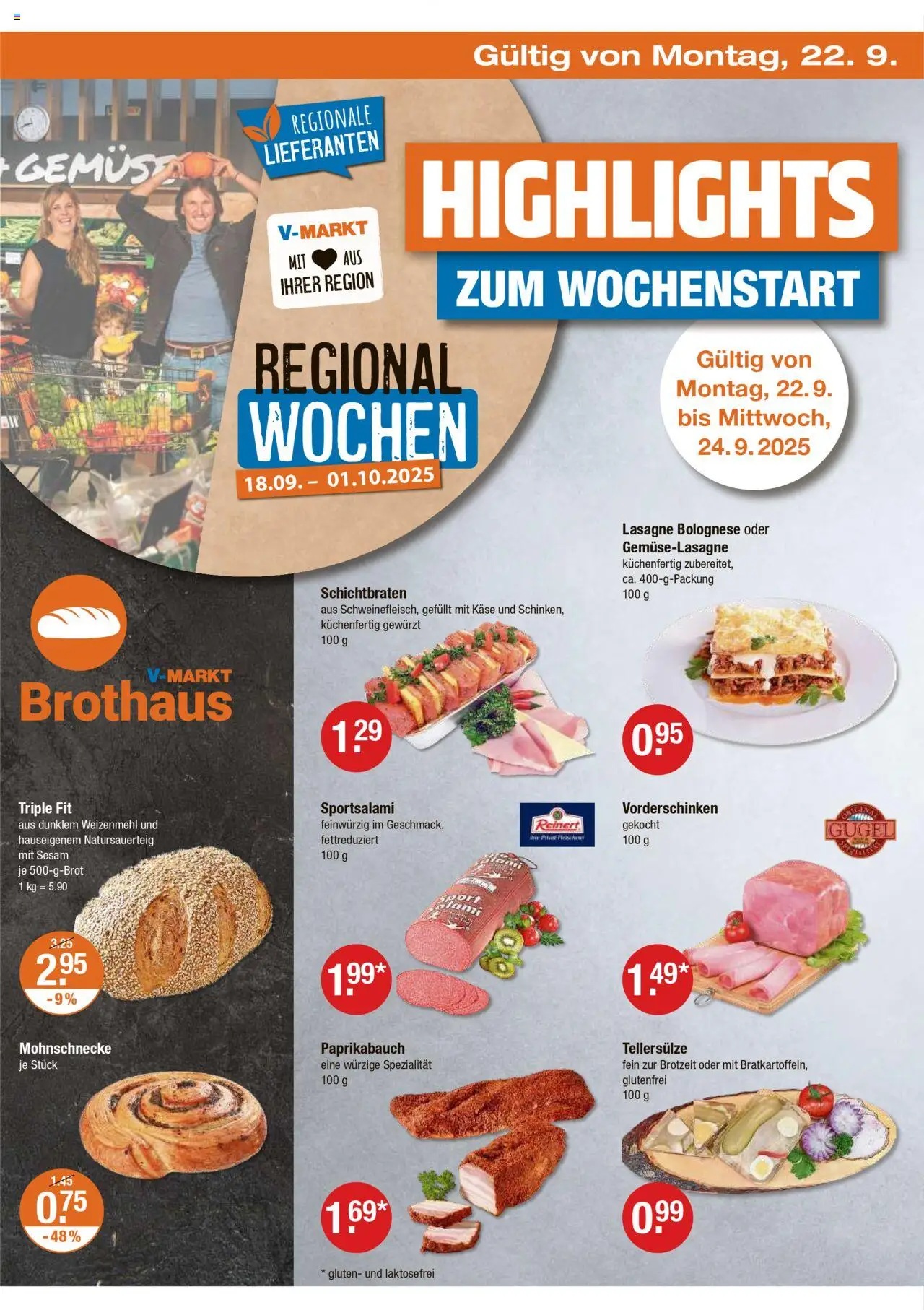 V-Markt - Oberbayern – gültig ab 18.09.2025 | Seite: 26 | Produkte: Käse, Weizenmehl