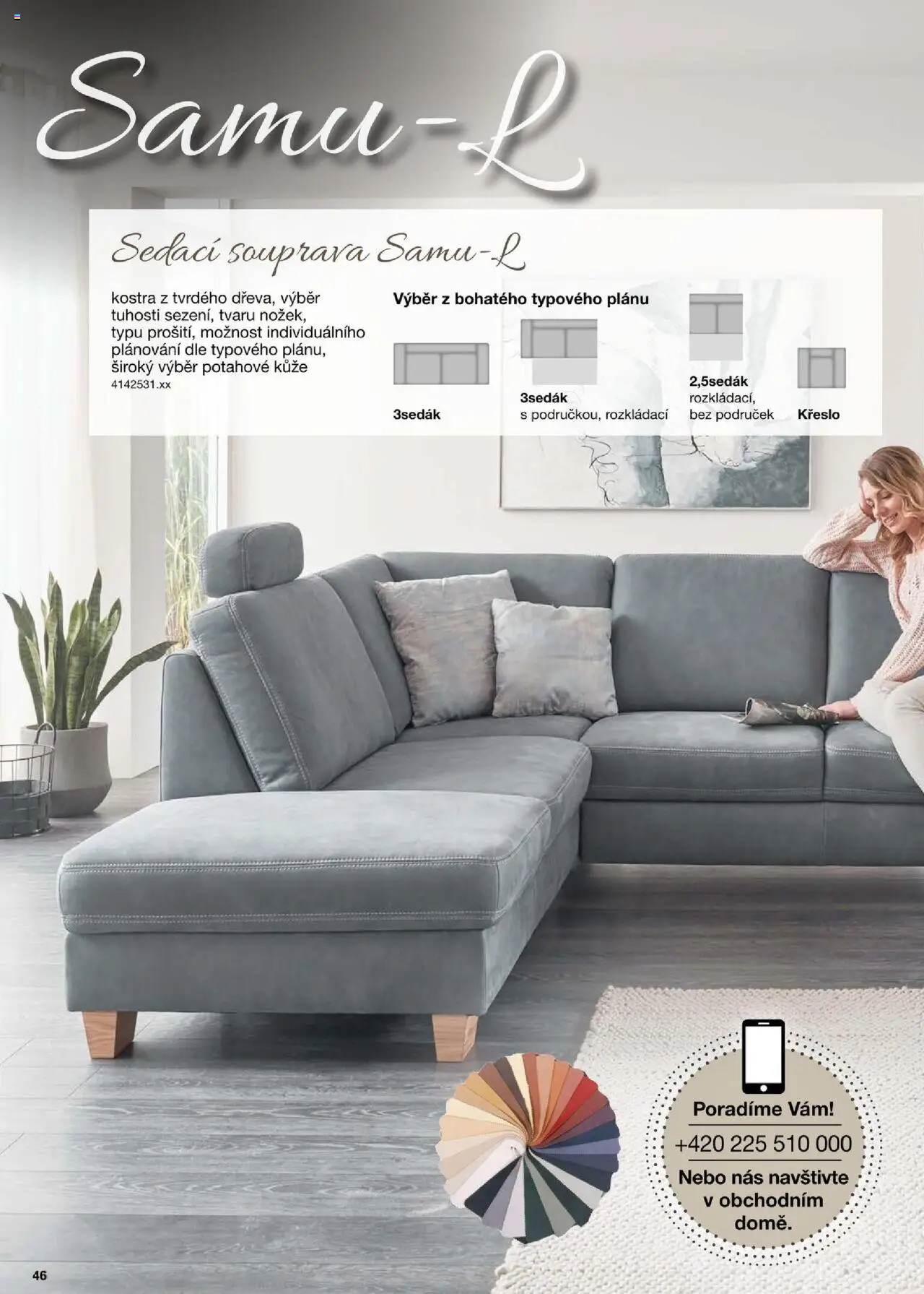 Sconto nábytek katalog - Sedací soupravy od 01.01.2025 | Strana: 46 | Produkty: Sedací souprava, Křeslo