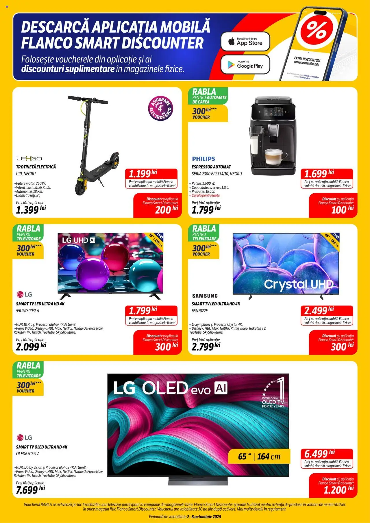 Noul catalog Flanco – valabil de la 02.10.2025 | Pagină: 4 | Produse: Espressor, Enginar, Carafă, Cafea