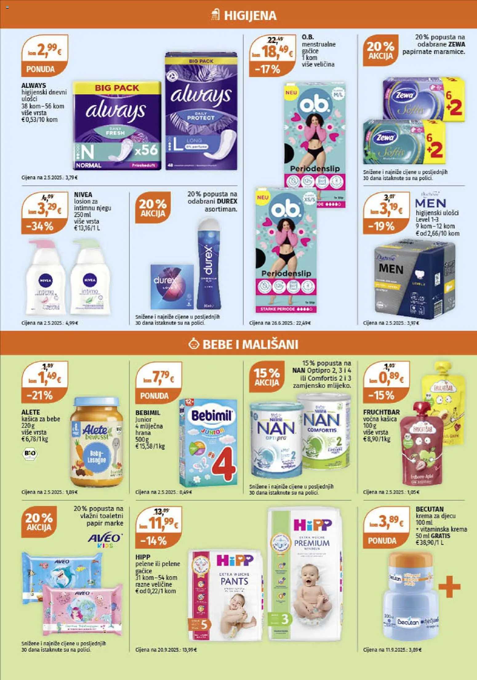 Müller katalog | vrijedi od 10.11.2025 | Stranica: 6 | Proizvodi: Lasagne, Pelene, Mlijeko, Krema