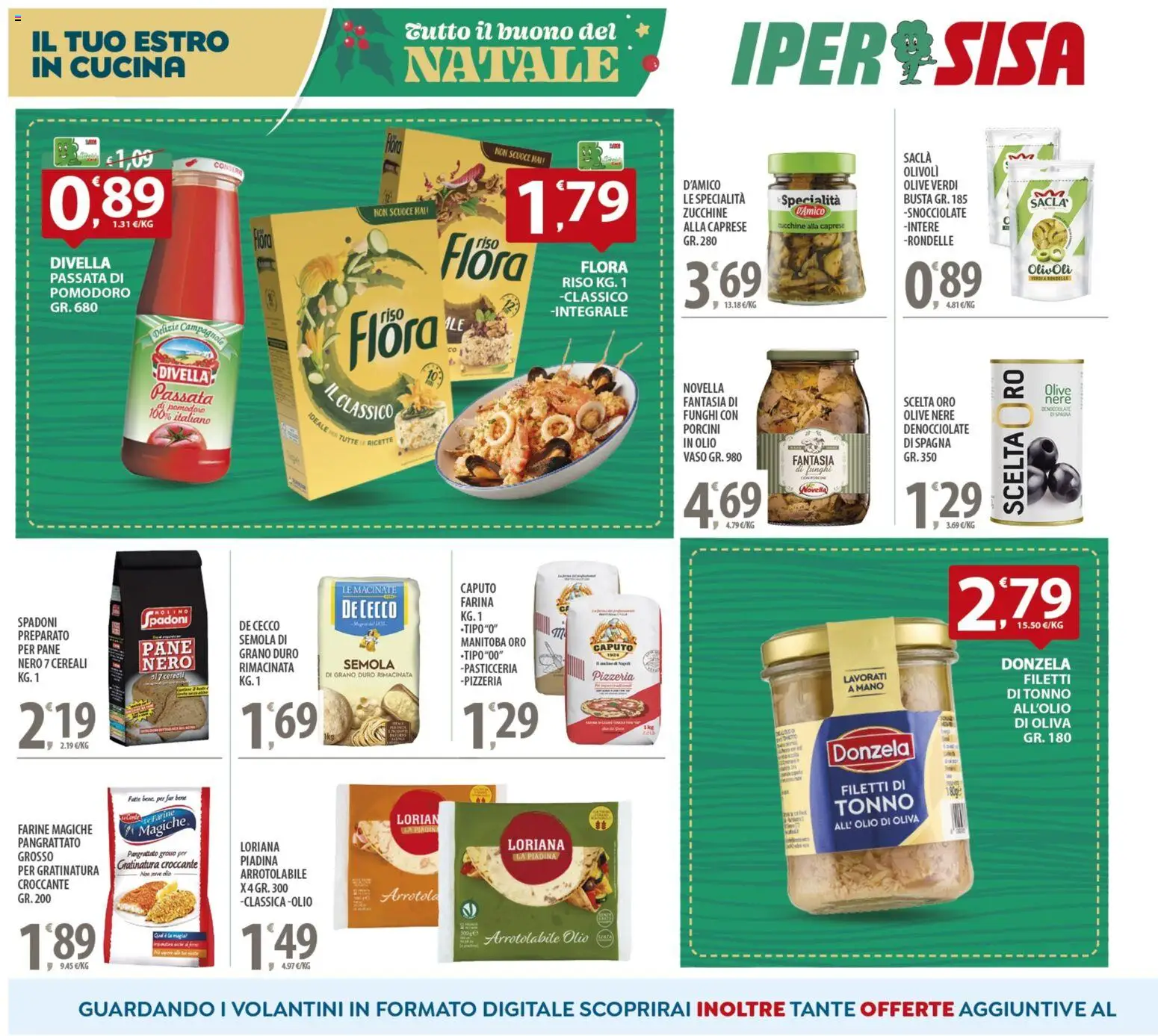Volantino SISA del 16.12.2025 | Pagina: 16 | Prodotti: Pane, Riso, Cereali, Olio