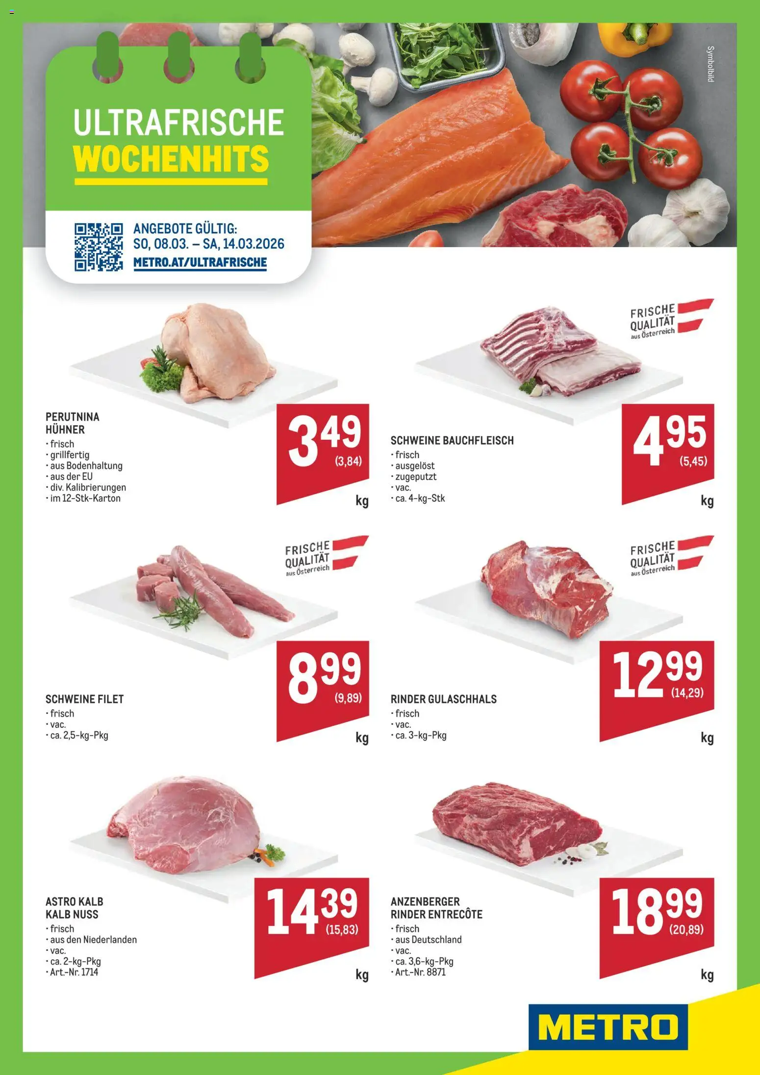 Metro Angebote Wochenhits gültig ab 08.03.2026 | Seite: 1