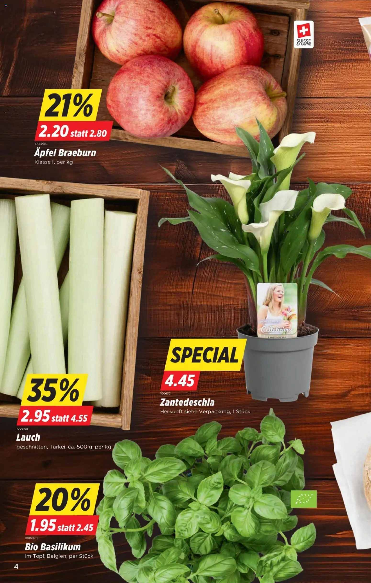 Denner aktionen – gültig ab 16.04.2026 | Seite: 4 | Produkte: Äpfel