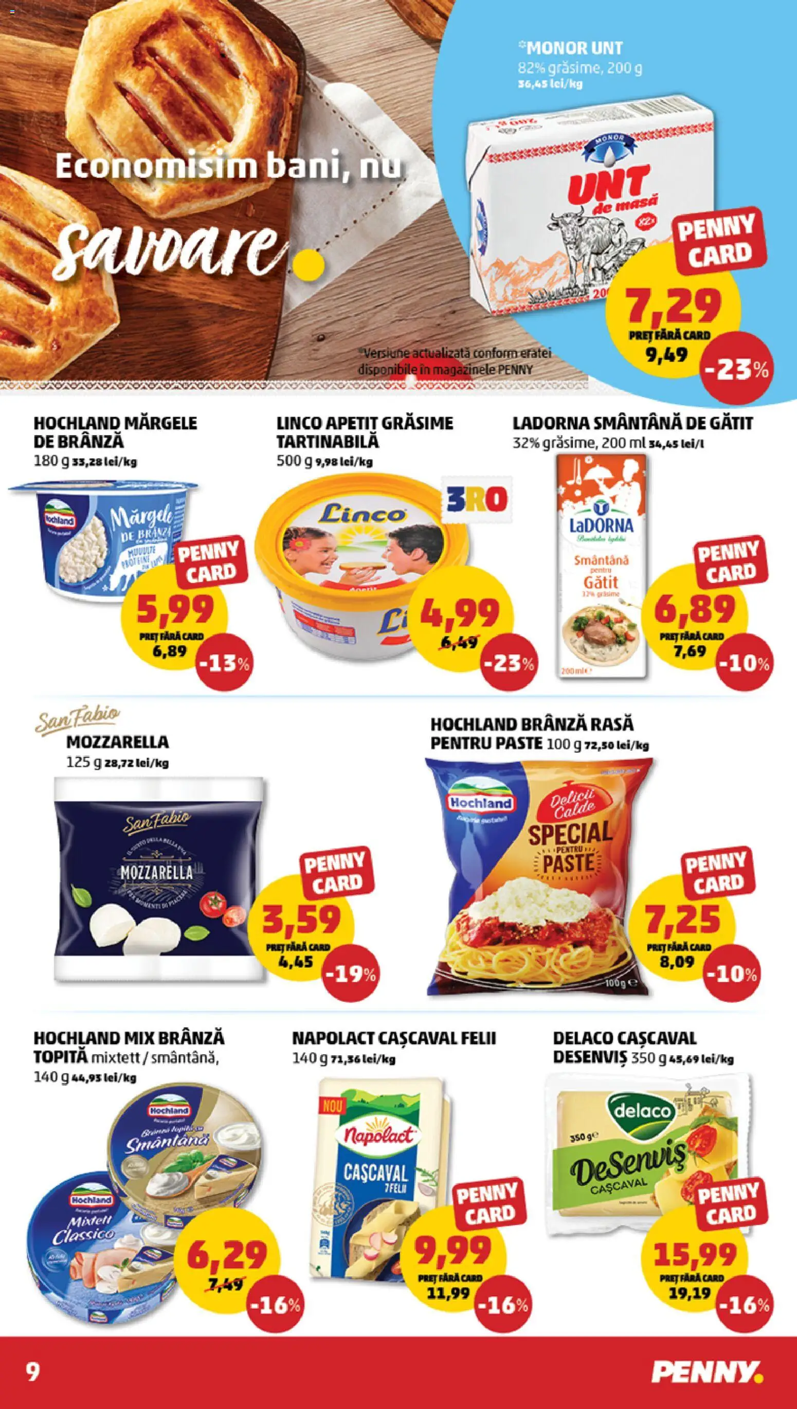 Noul catalog PENNY – valabil de la 07.01.2026 | Pagină: 9 | Produse: Light Kedi Konservesi, Masaüstü kılıfı, Unt, Smântână
