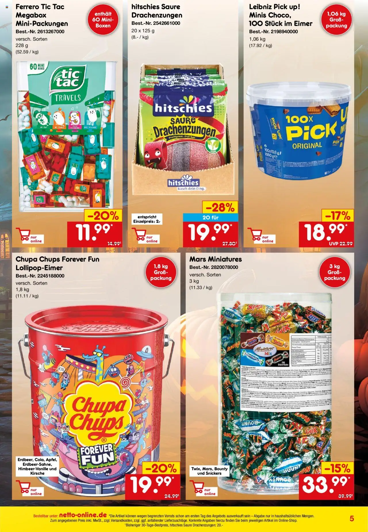 Netto Marken-Discount Online-Angebote Oktober – gültig ab 01.10.2025 | Seite: 5 | Produkte: Snickers, Mars
