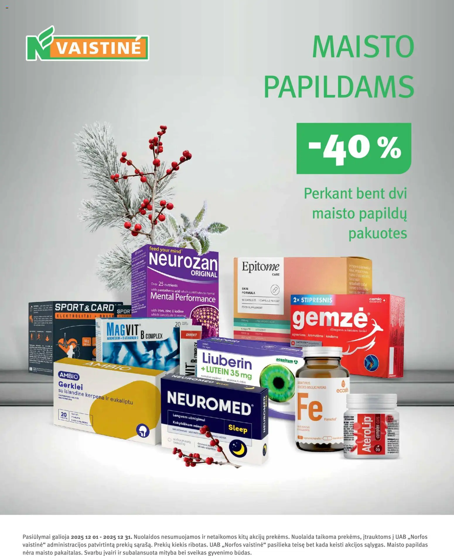 Norfa vaistinė akcijos nuo 01.12.2025 | Puslapis: 32