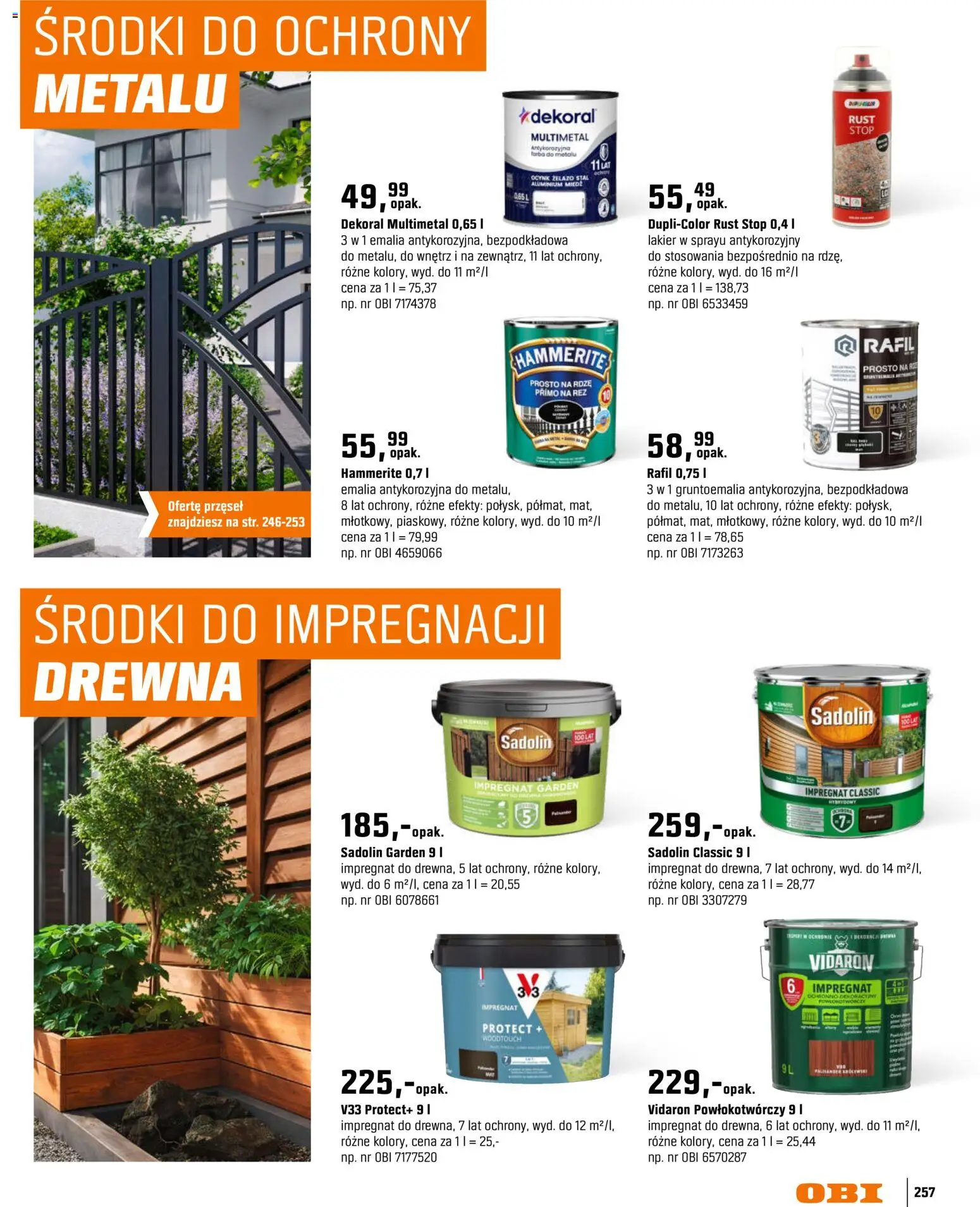 OBI gazetka - Ogród od 11.03.2026 | Strona: 257 | Produkty: Żelazo