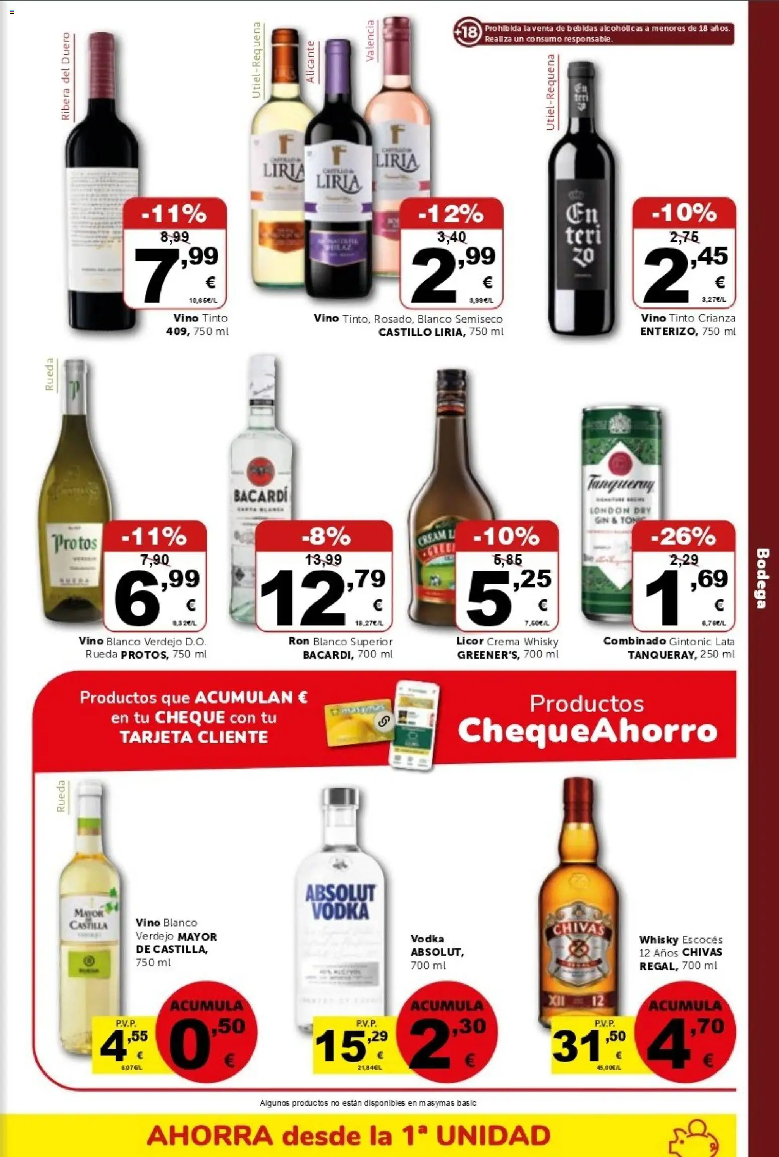 Masymas folleto │ válido desde el 24.04.2026 | Página: 15 | Productos: Crema, Vodka, Whisky, Μανέστρα