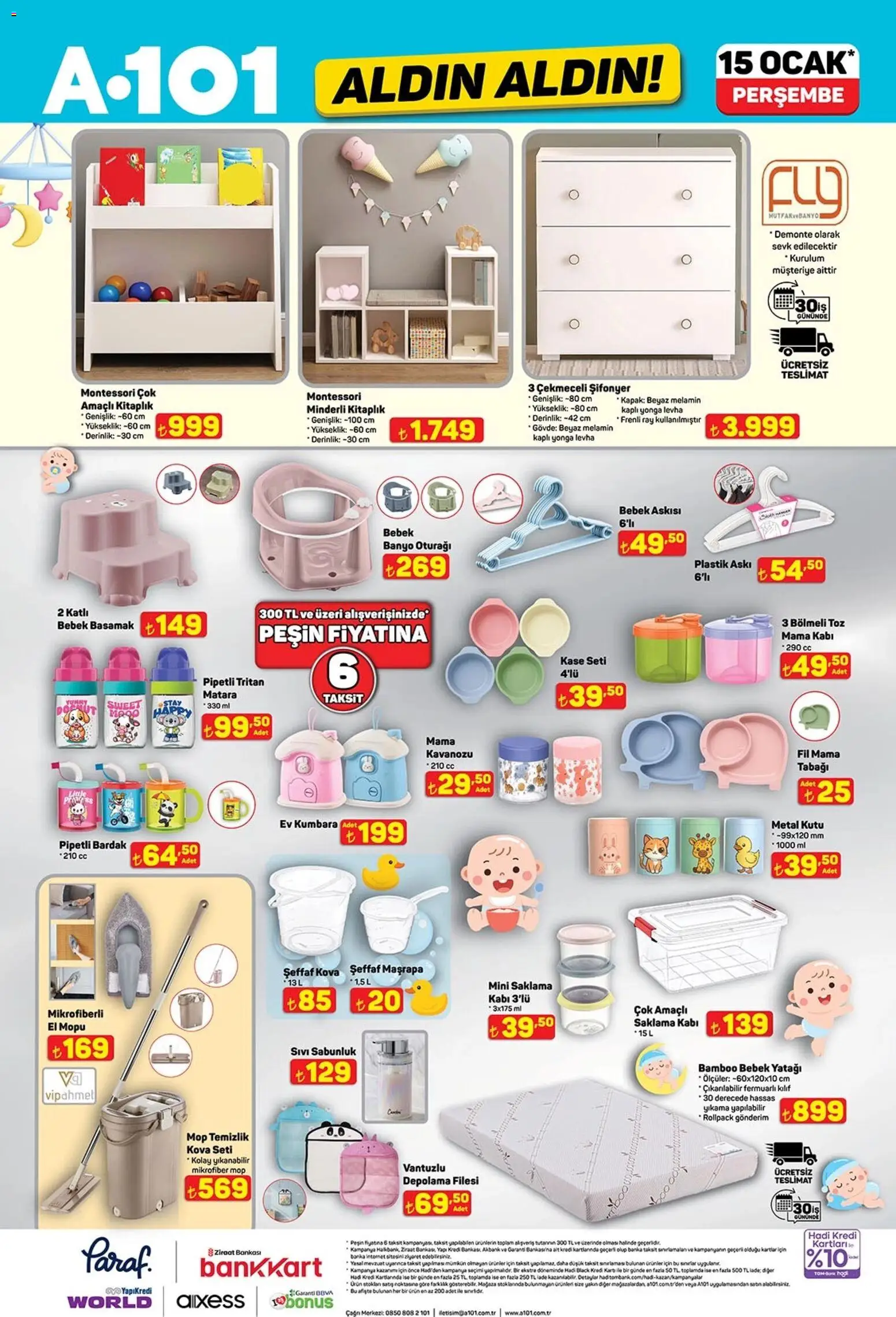 A101 Katalog Aldın Aldın - 15.01.2026 tarihinden itibaren geçerlidir | Sayfa: 13 | Ürünler: Kitaplık, Kaşe, Şifonyer, Sabunluk