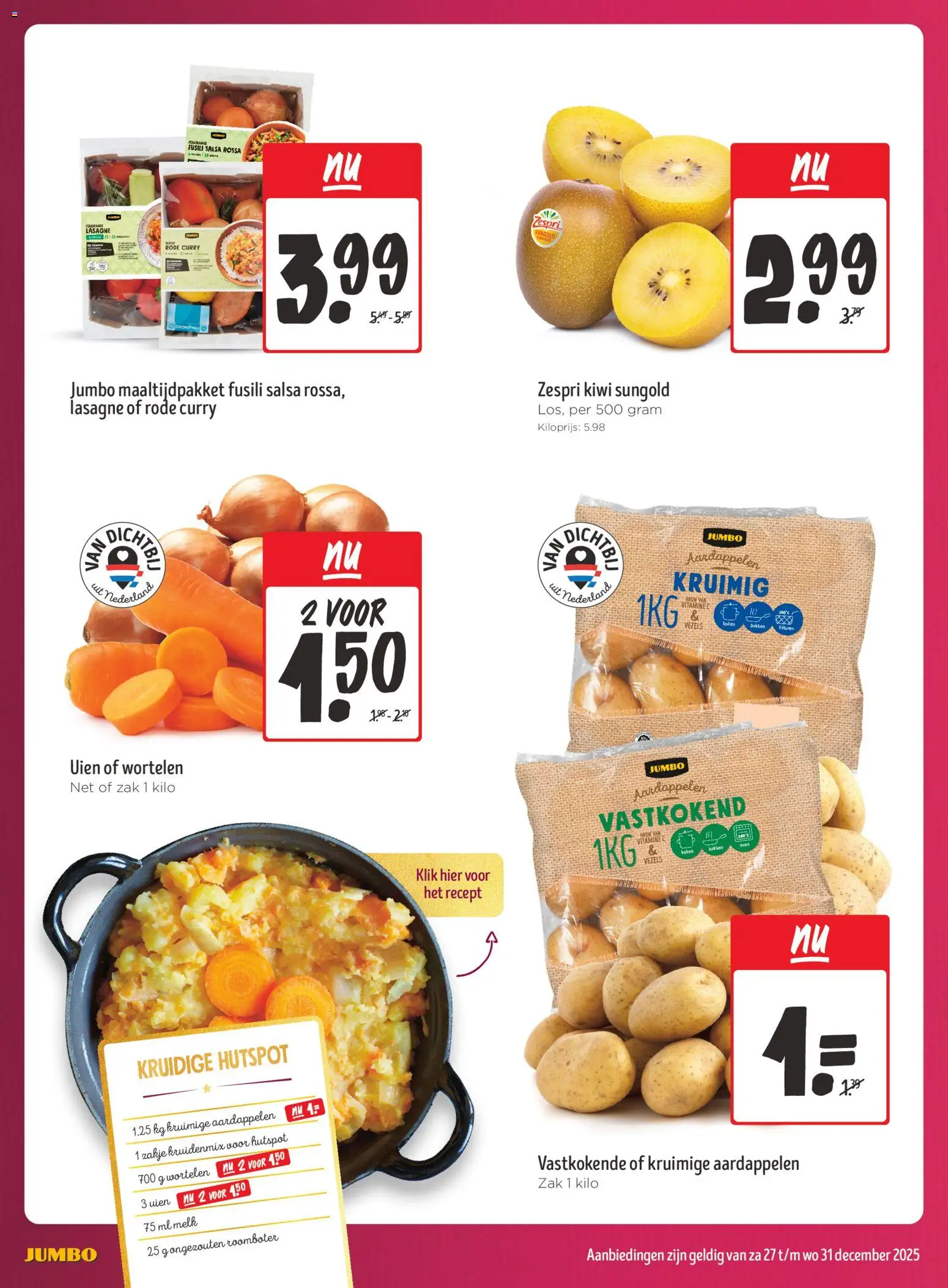 {H1} | Pagina: 12 | Producten: Wortelen, Kiwi, Lasagne, Zak