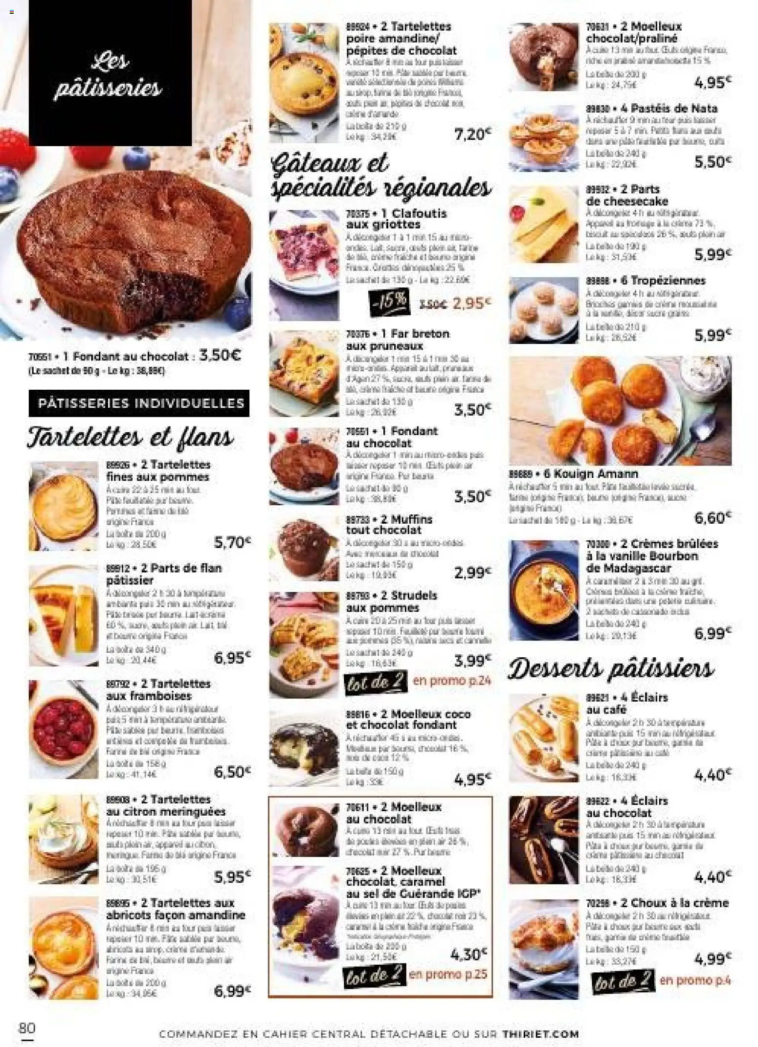 {H1} | Page: 80 | Produits: Muffins, Pruneaux, Abricots, Chocolat