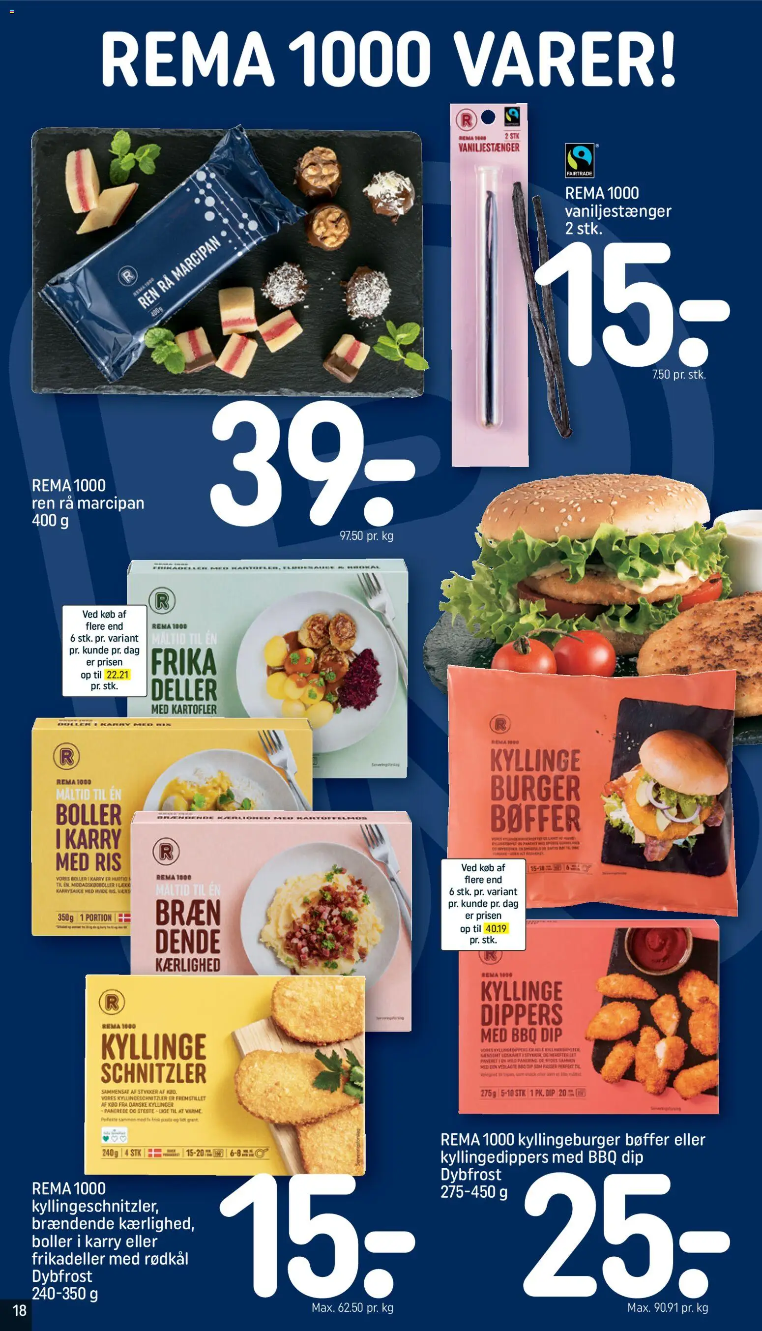 Rema 1000 tilbudsavis – gyldig fra 30.11.2025 | Side: 18 | Produkter: Vaniljestænger, Karry, Pasta, Kartofler