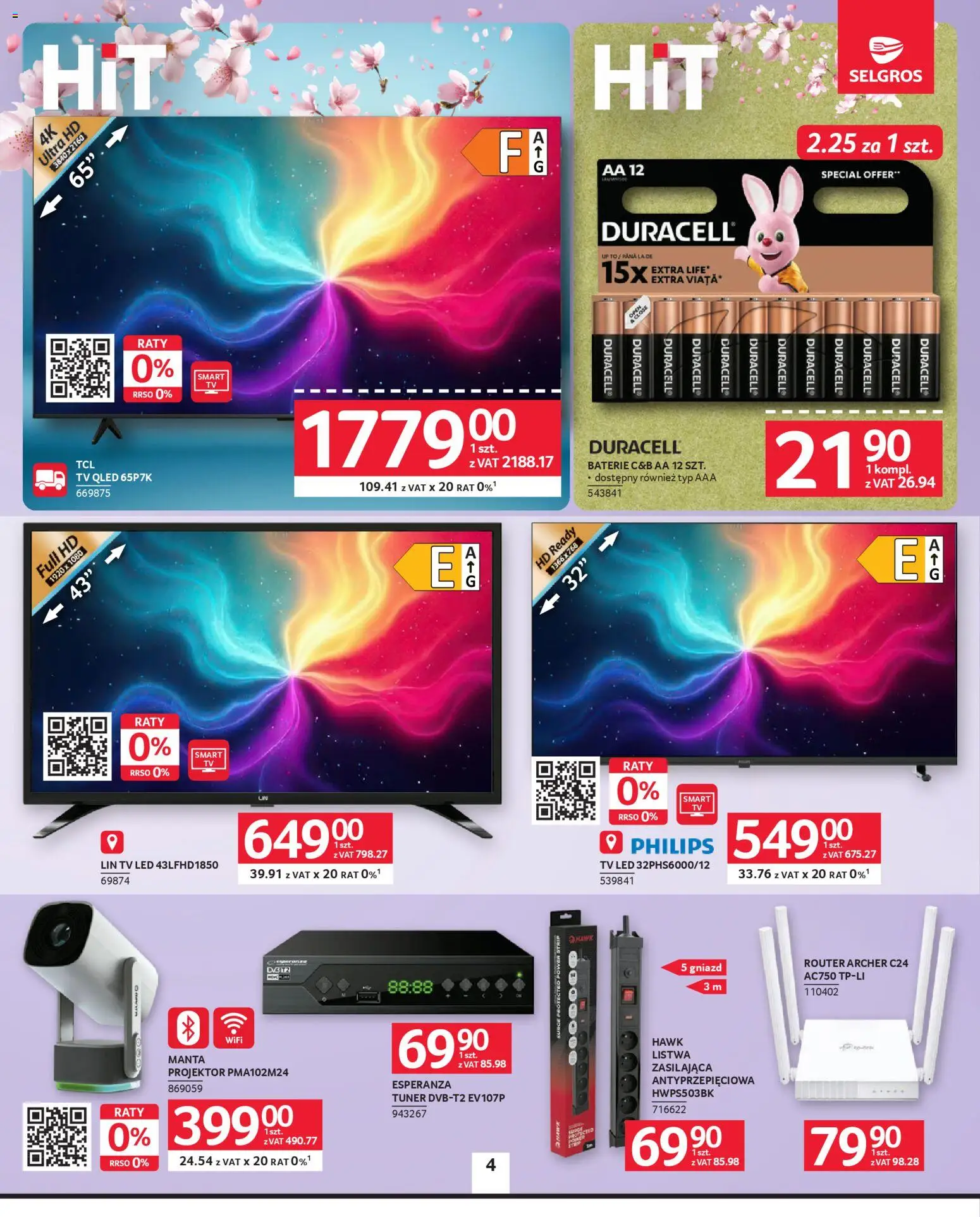Selgros cash&carry gazetka - Oferta przemysłowa od 23.04.2026 | Strona: 6 | Produkty: Baterie, Router