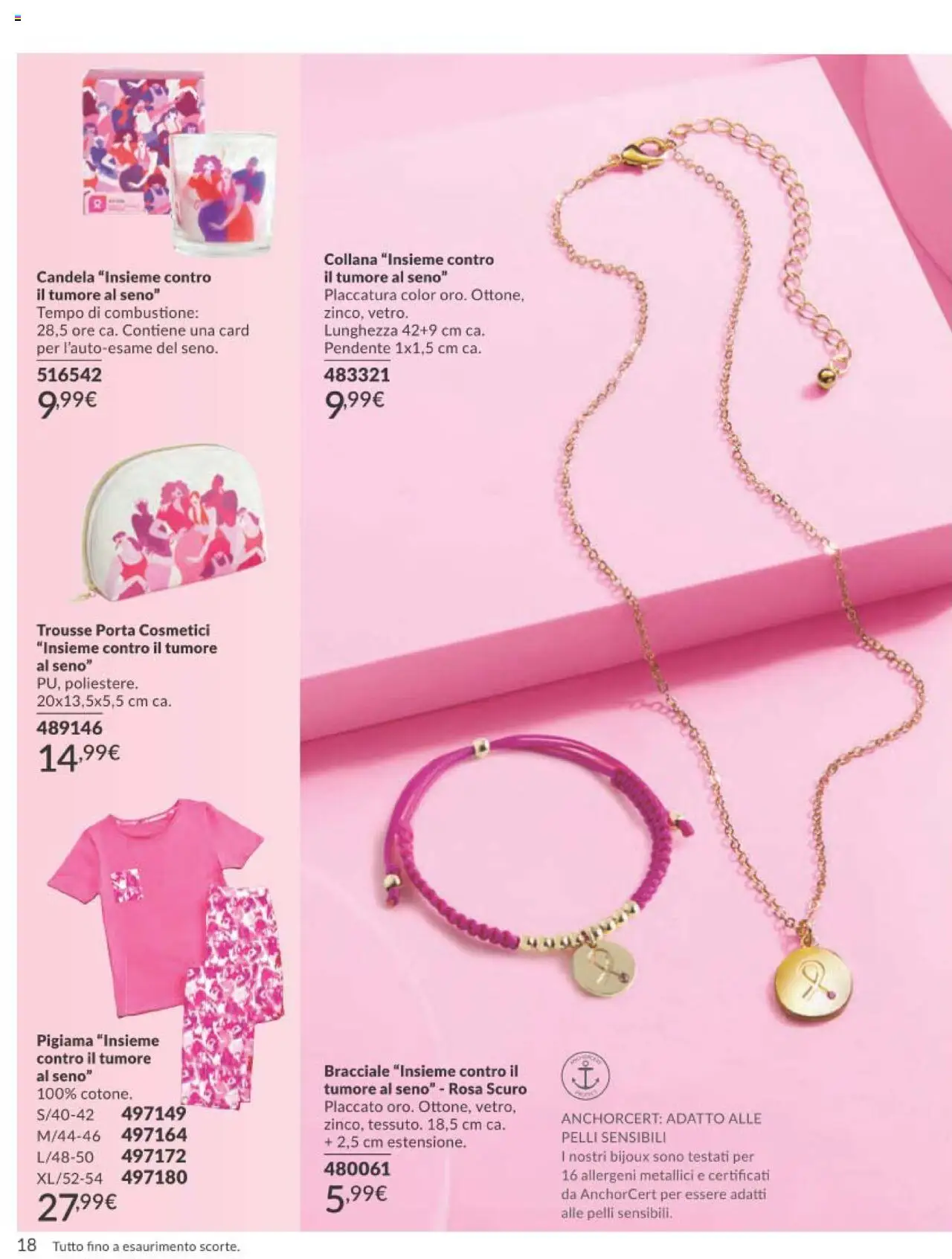Volantino Avon del 01.10.2025 | Pagina: 18 | Prodotti: Pigiama, Bracciale, Collana, Candela