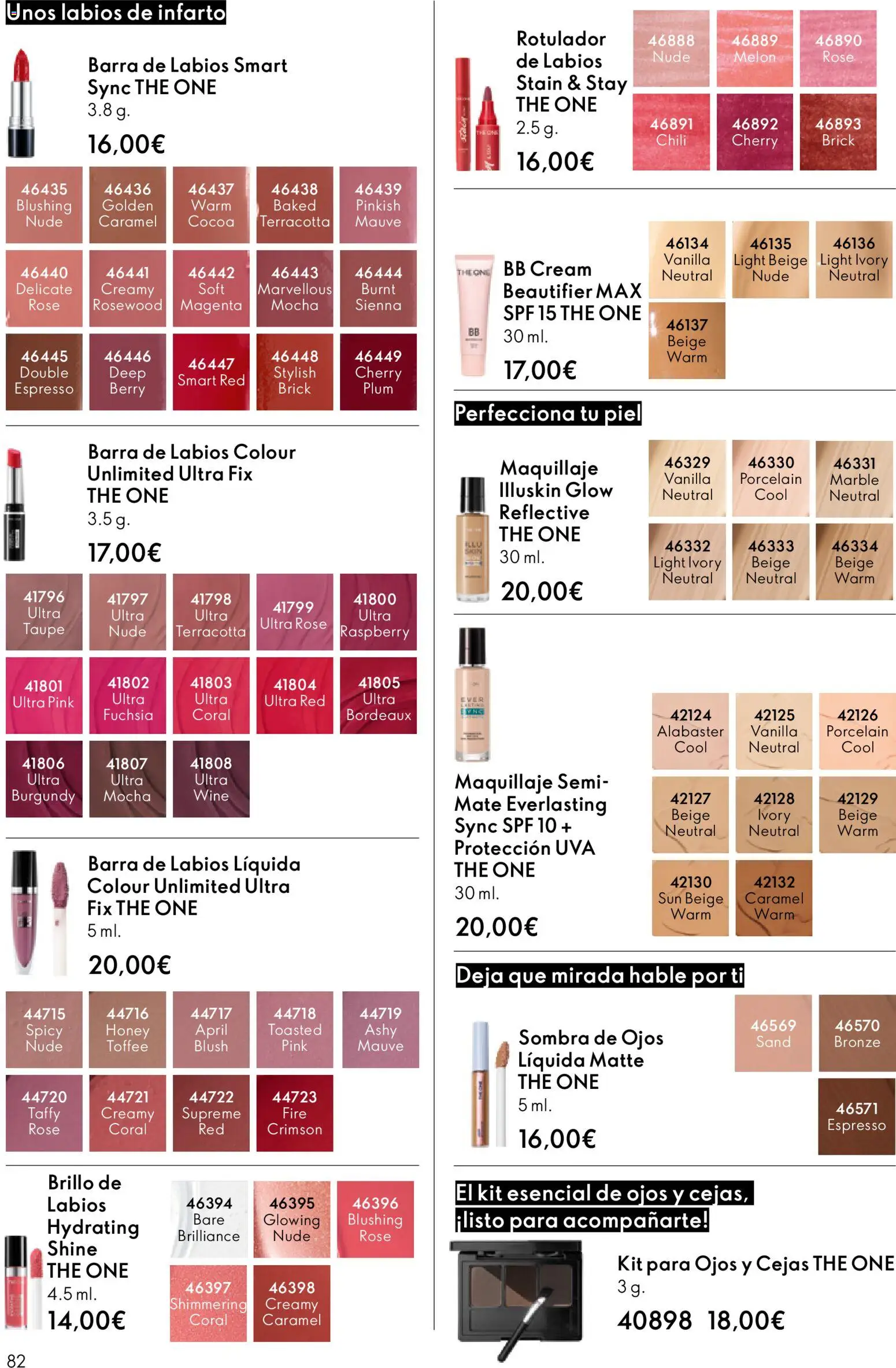 Oriflame - Catálogo Campaña 17 │ válido desde el 10.12.2025 | Página: 82 | Productos: Maquillaje, BB cream, Sombra, Brillo de labios