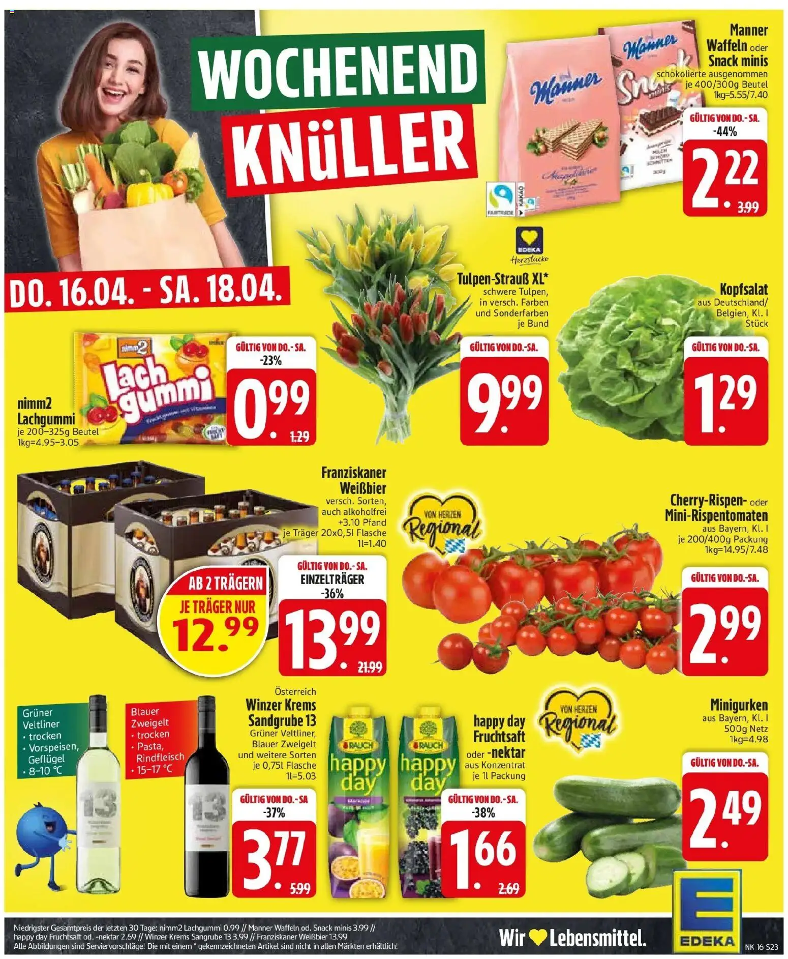 Edeka prospekt München	 – gültig ab 13.04.2026 | Seite: 25 | Produkte: Weißbier, Waffeln, Rindfleisch, Fruchtsaft
