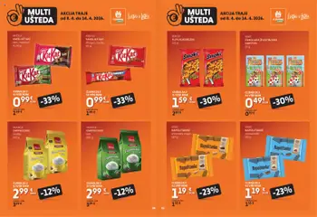 Studenac Multi Ušteda - Pregled kataloga iz trgovine Studenac, vrijedi od 08.04.2026 | Stranica: 6 | Proizvodi: Flips, Čokolada, Napolitanke, Cappuccino