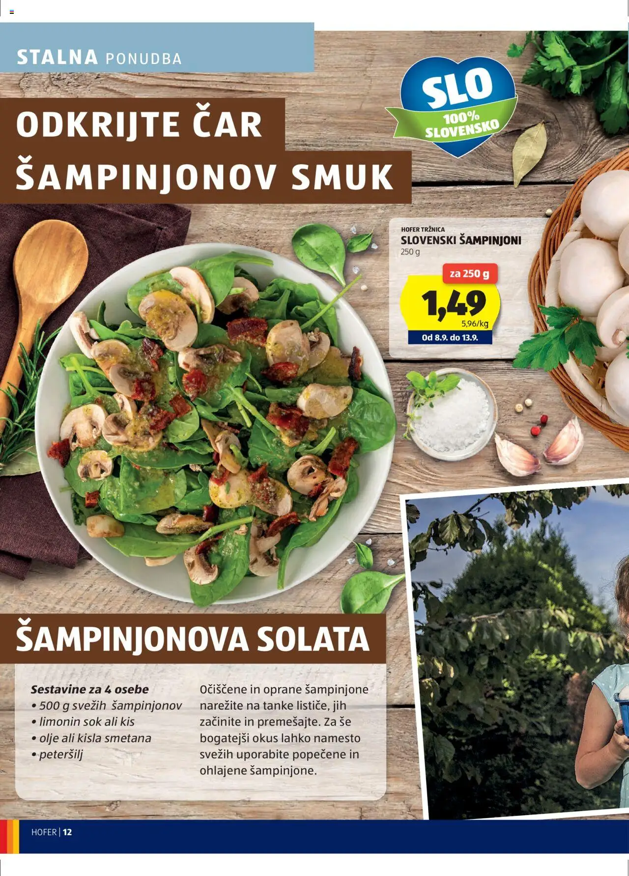 Hofer SI katalog | vrijedi od 04.09.2025 | Stranica: 12 | Proizvodi: Sok, Šampinjoni