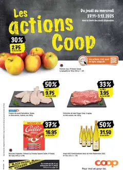 Coop - Les actions de la semaine ab 27.11.2025 gültig
