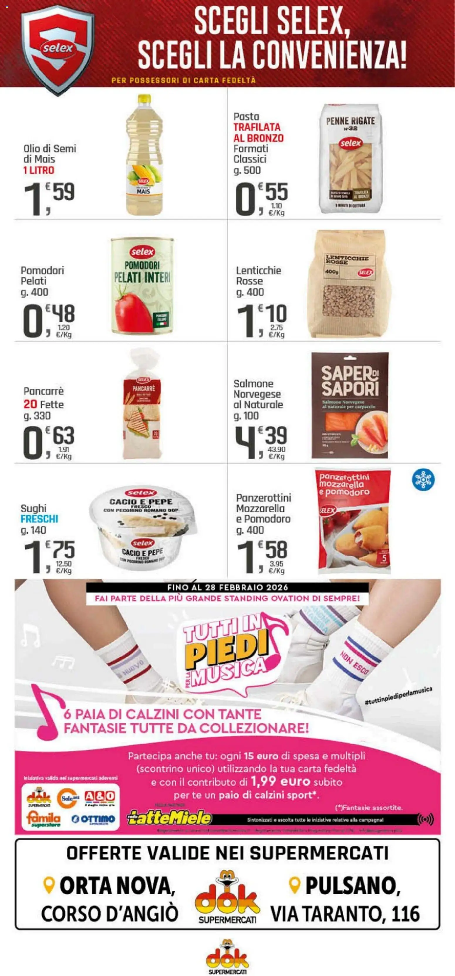 Volantino DOK del 05.02.2026 | Pagina: 14 | Prodotti: Tè, Pepe, Pomodori, Pasta