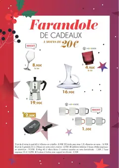 E.Leclerc - Prévisualisation de Cafetiere italienne 3 tasses «Moka expresso» en aluminium, Italian coffee maker 3 cups «Moka expresso» in aluminum valide à partir de 02.12.2025 | Page: 26