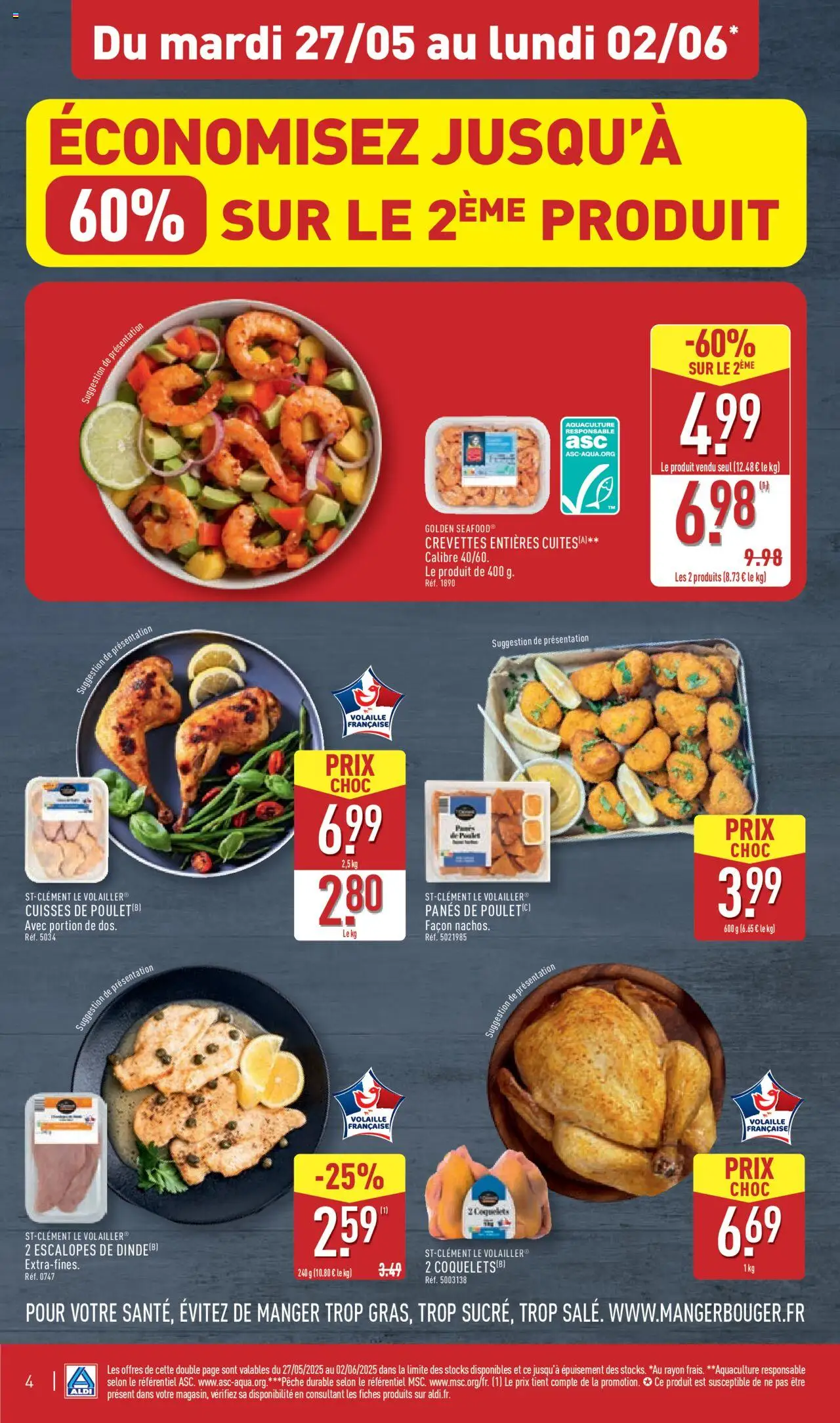  | Page: 7 | Produits: Cuisses de poulet, Pêche, Volaille, Crevettes
