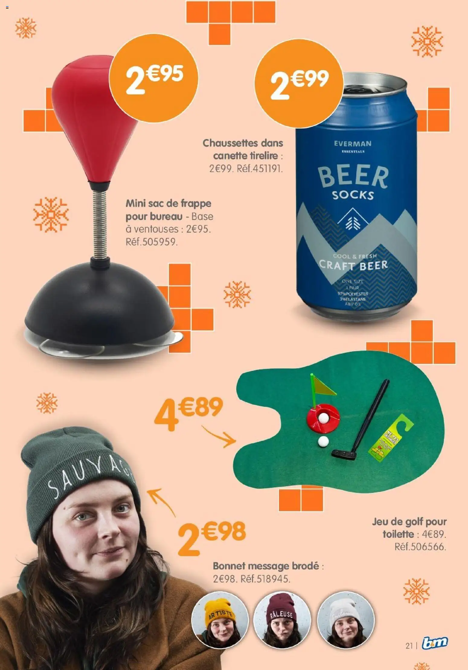 {H1} | Page: 21 | Produits: Bonnet, Bureau, Sac, Base