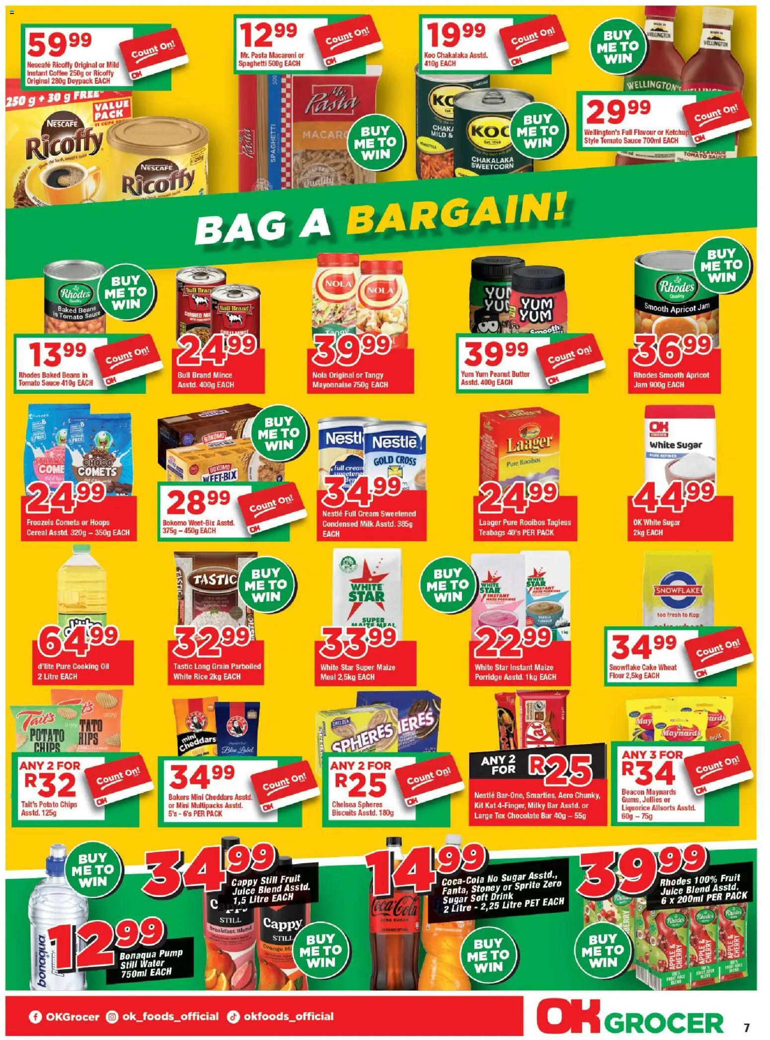 New OK Foods catalogue – valid from 05.01.2026 | Page: 7 | Products: Cake, Jam, Cheese, Chocolate