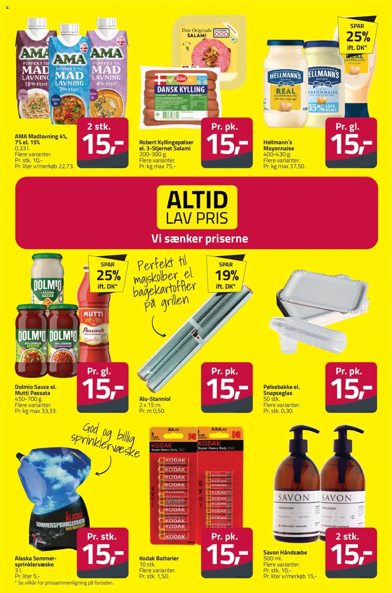 Fleggaard Tilbudsavis gyldig fra 18.06.2025 | Side: 25 | Produkter: Salami, Kyllingepølser, Batterier, Carpete